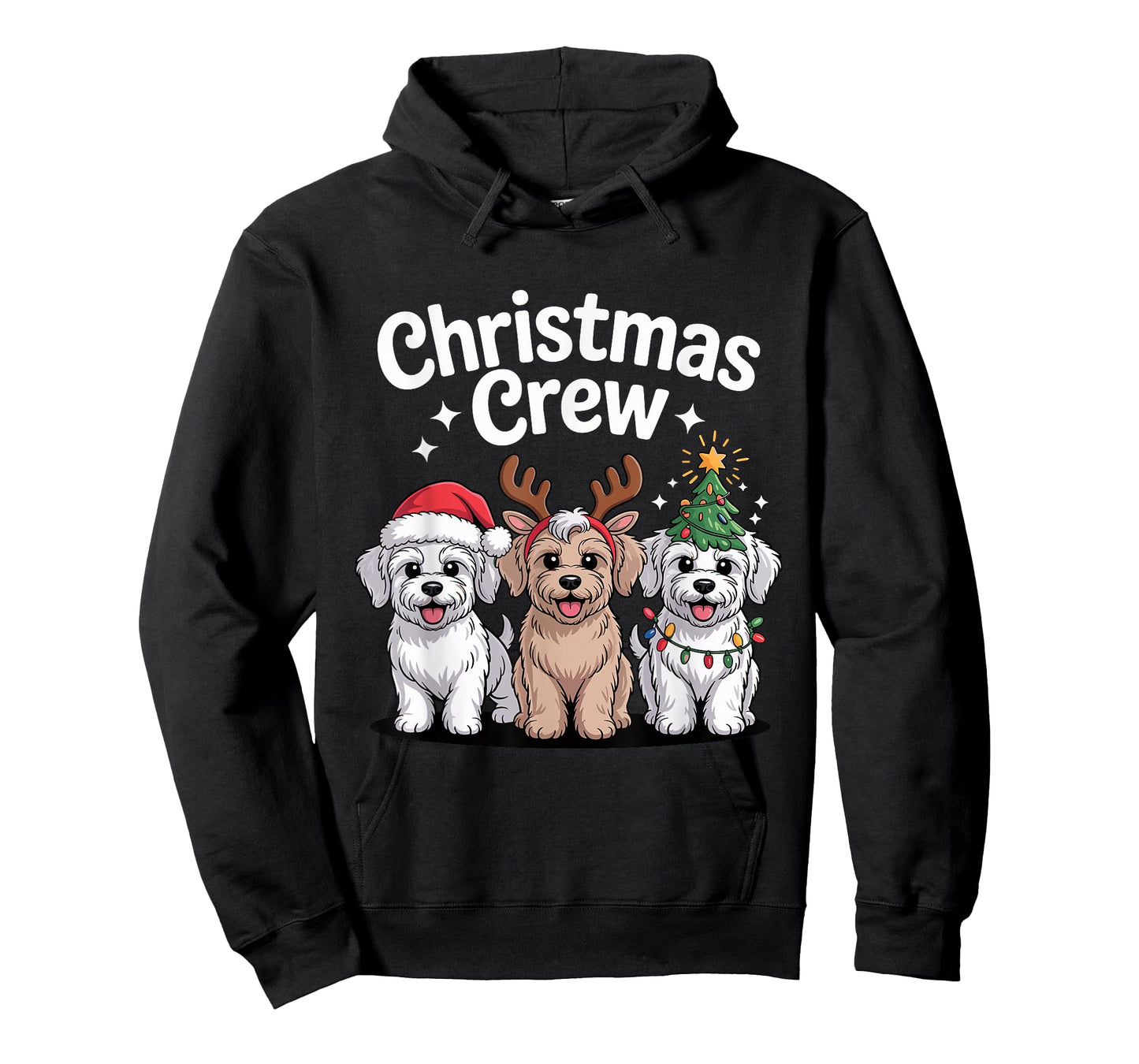 Christmas Crew Xmas Puppy Dog Funny Christmas Schnoodle T-Shirt