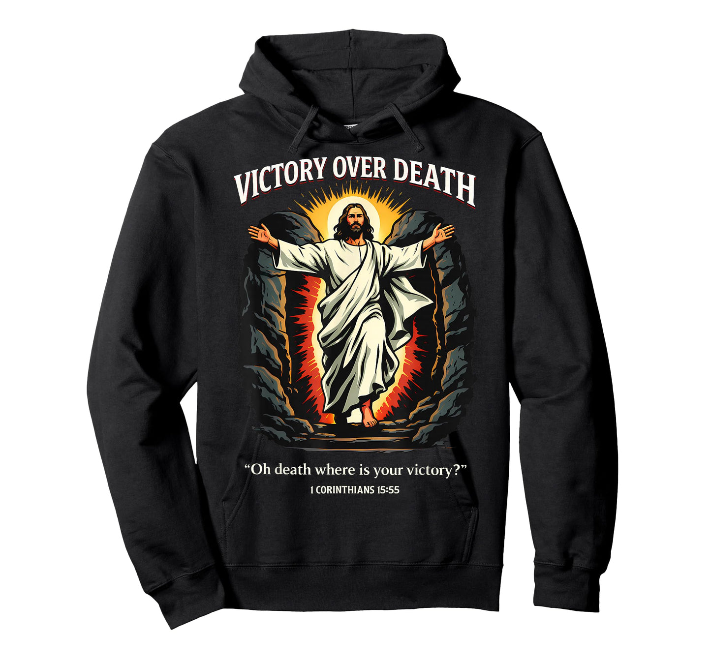 Victory Over Death Jesus Resurrection 1 Corinthians 15:55 T-Shirt