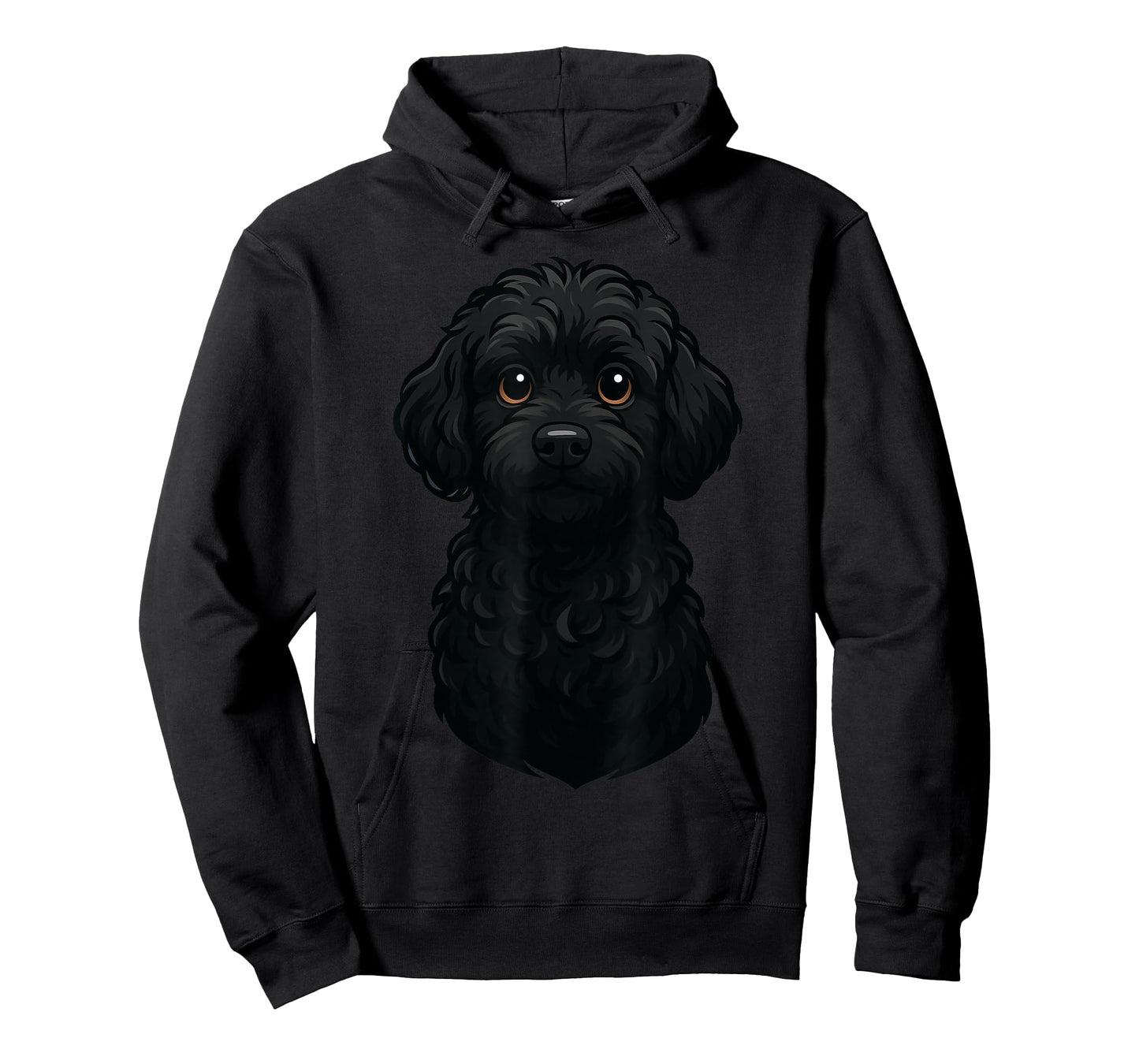Black Labradoodle Dog Art Design T-Shirt