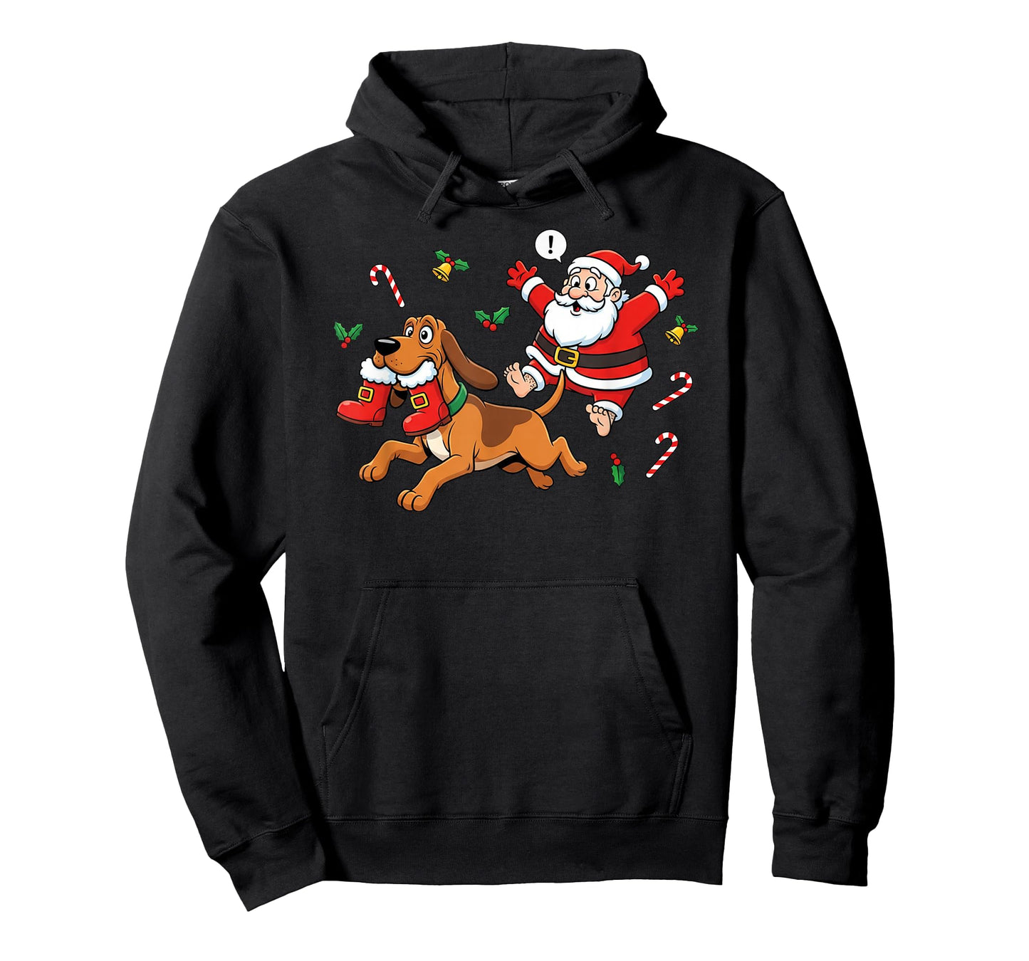Funny Bloodhound Santa Claus Boots Christmas Womens Mens Kid T-Shirt