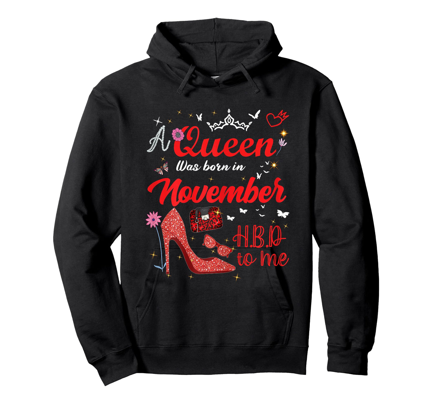 A Queen was Born in November Birthday Queen Women Girls T-Shirt
