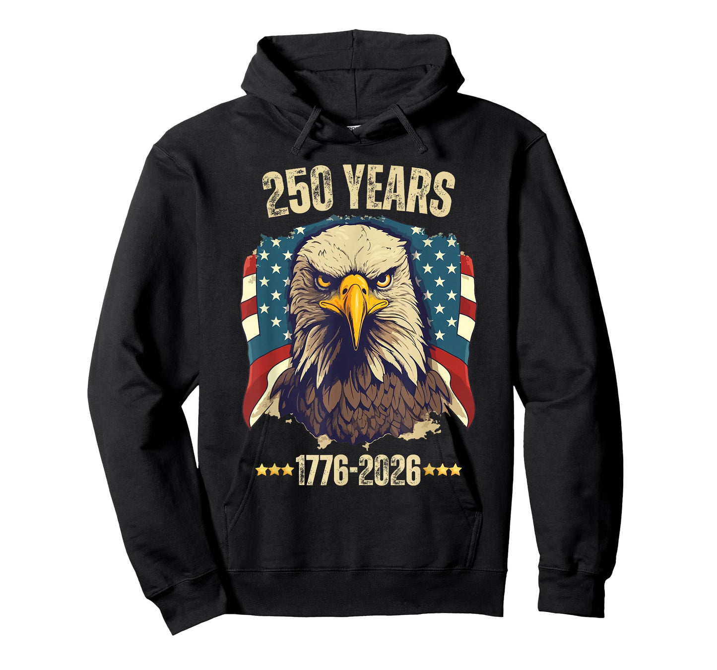 Vintage 250 Years 4th of July Liberty Eagle American Patriot T-Shirt
