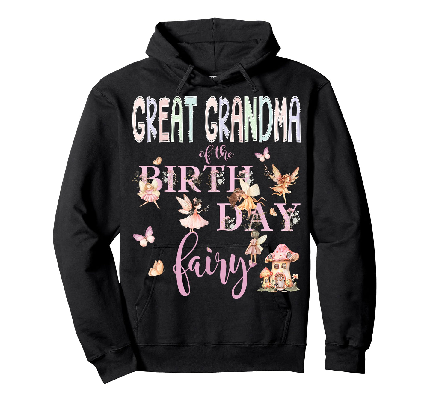 Great Grandma of The Birthday Fairy Birthday Girl Magical T-Shirt