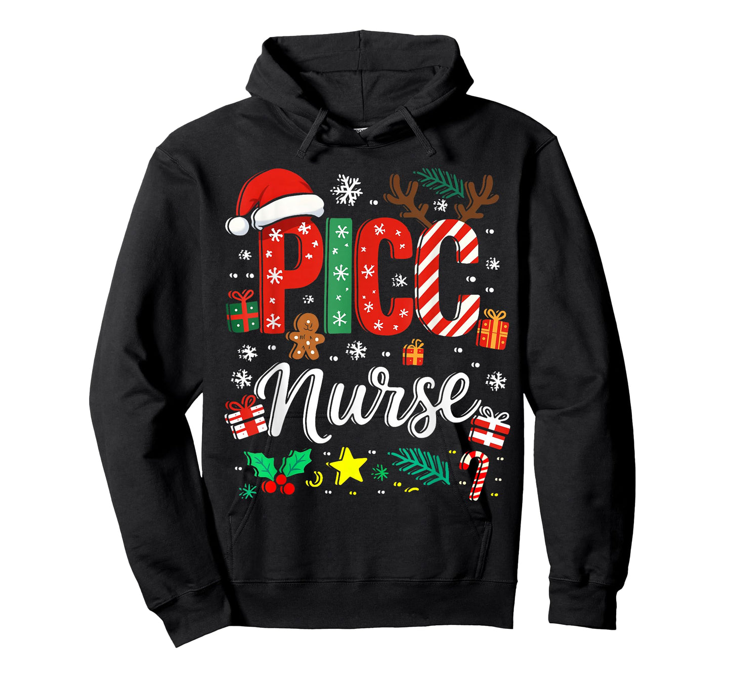PICC Nurse Christmas Nursing Practitioner Funny Crew Teams T-Shirt