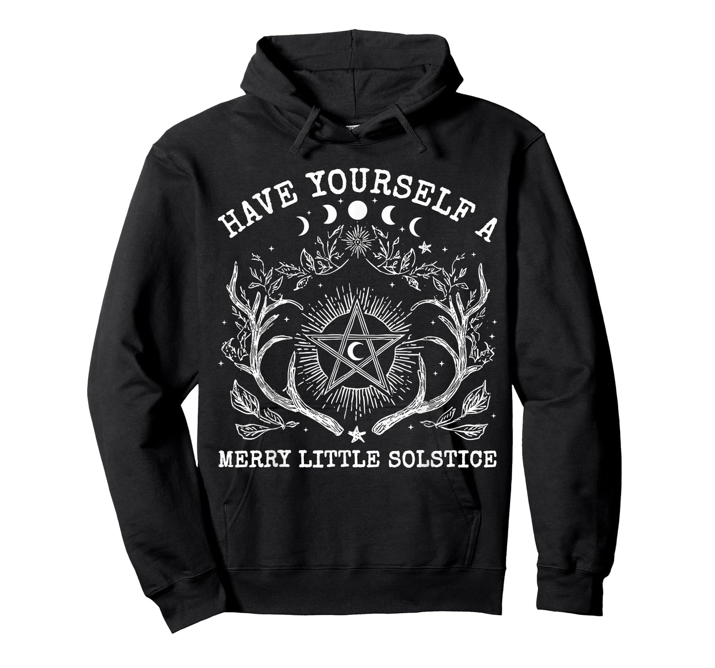 Retro Have Yourself A Merry Little Solstice Yule Christmas T-Shirt