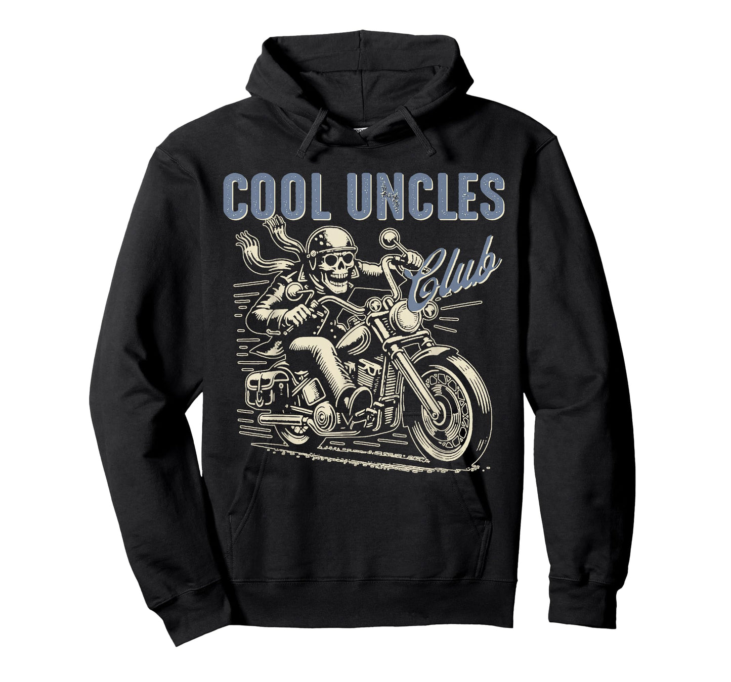 Cool Uncles Club Biker Uncle Retro Uncle Riding Motorcycle T-Shirt