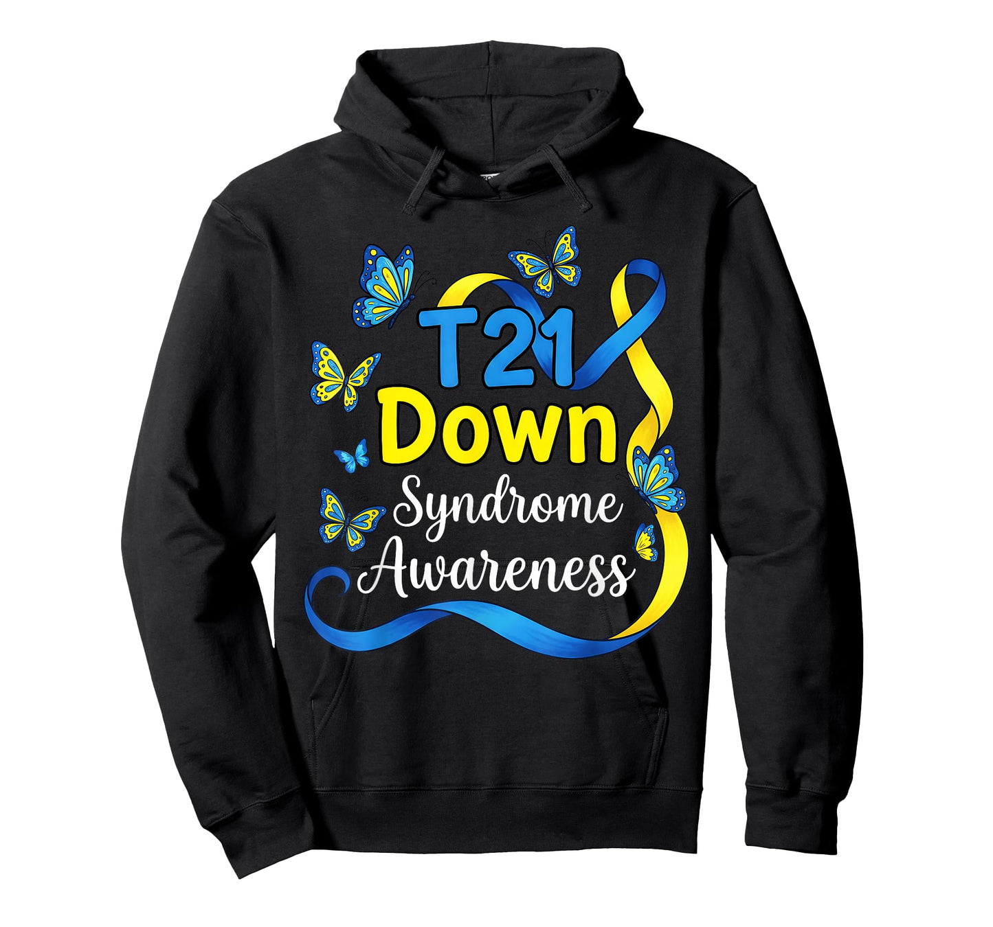 Butterfly T21 Support World Down Syndrome Awareness Women T-Shirt