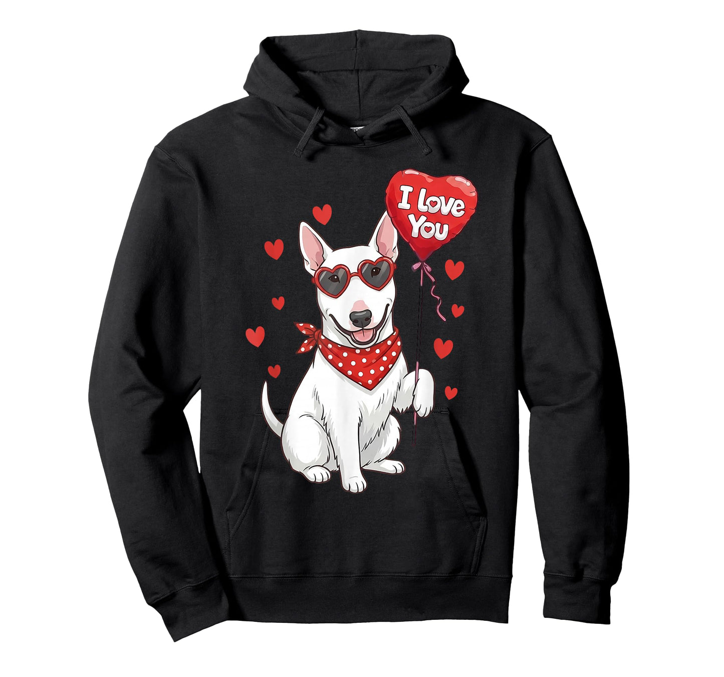 Bull Terrier Valentine Heart I Love You Dog Lovers T-Shirt