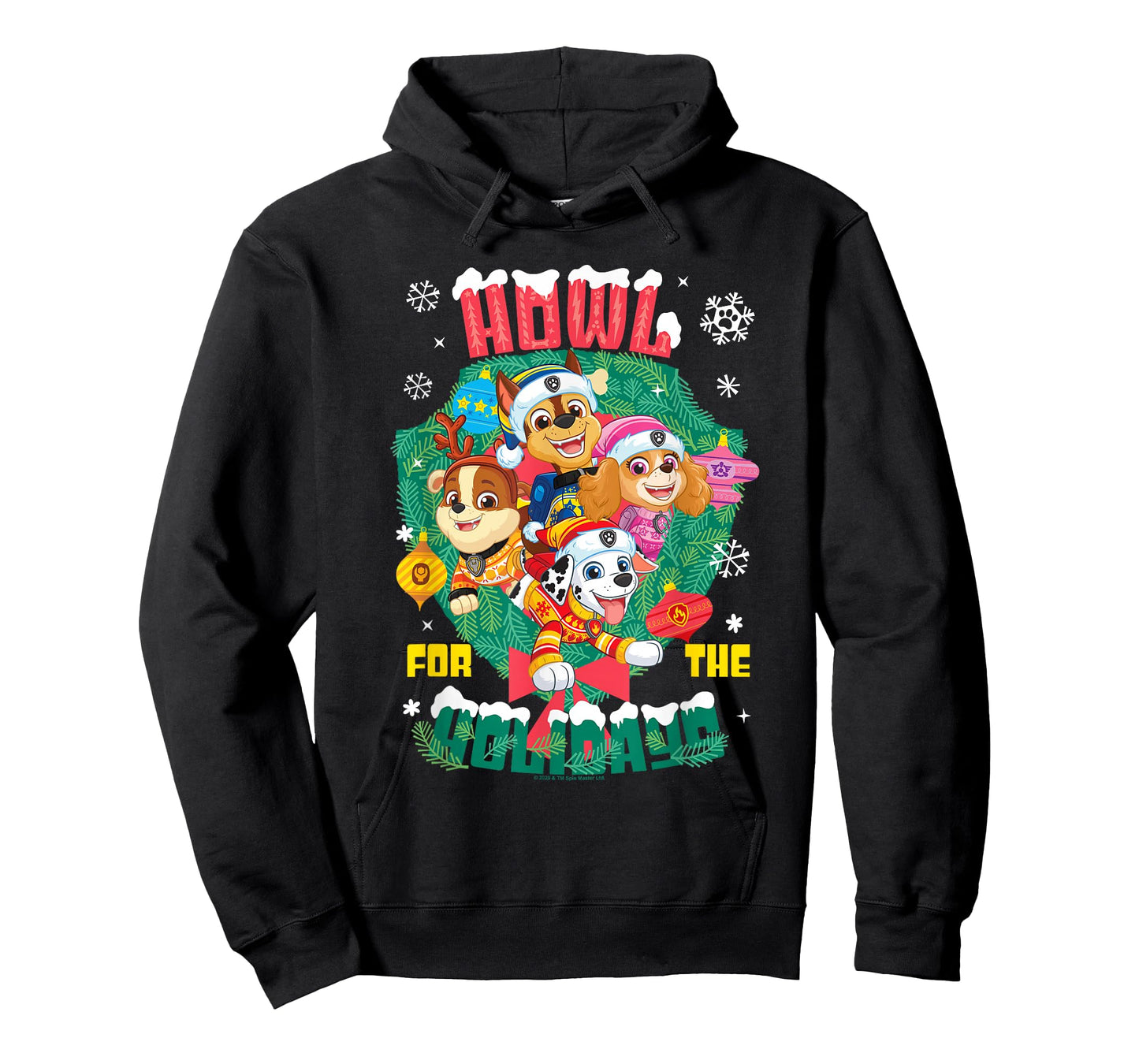 PAW Patrol Howl for The Holidays Christmas Wreath T-Shirt
