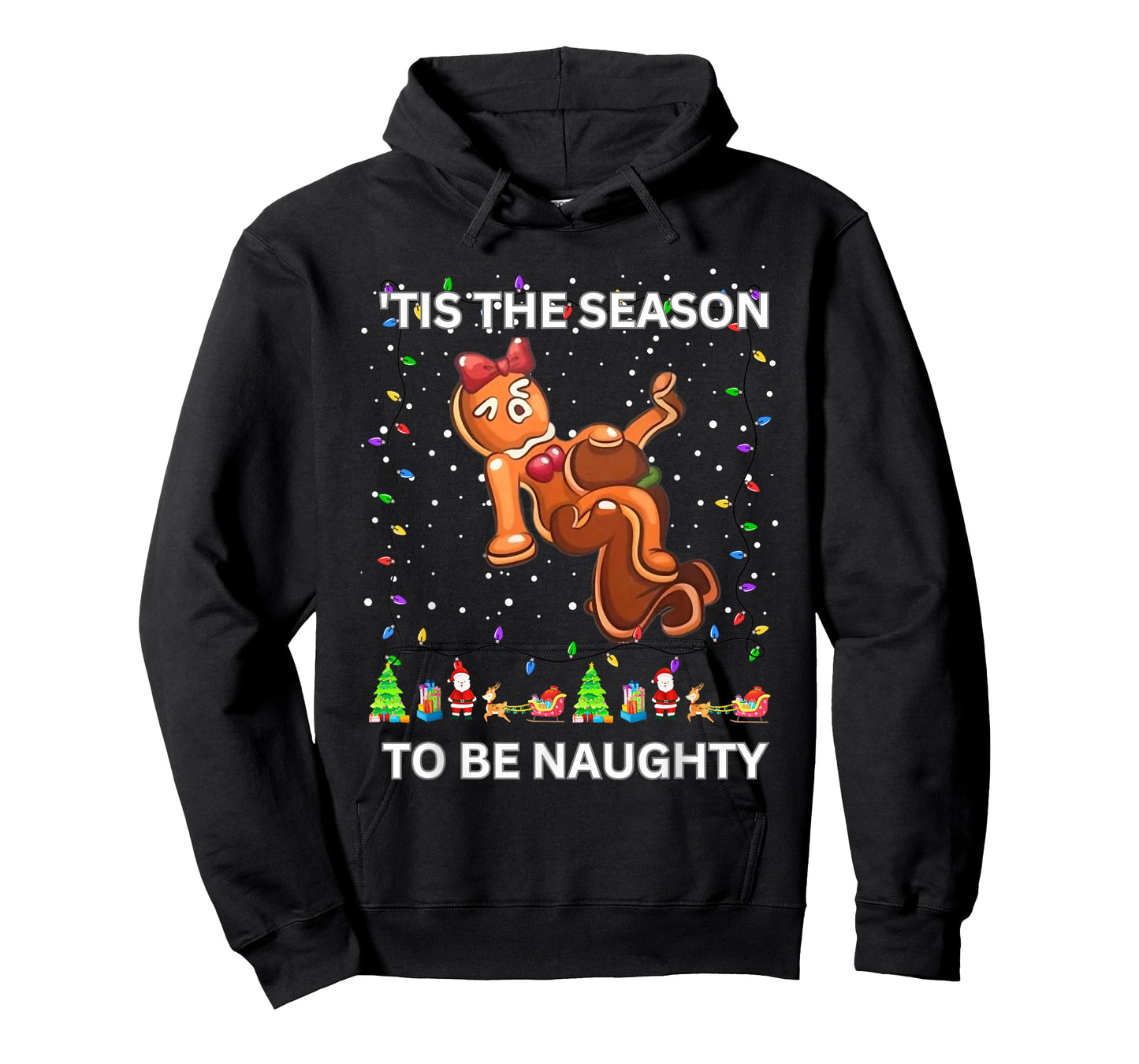 Tis The Season to Be Naughty Ugly Christmas Sweater Dirty T-Shirt