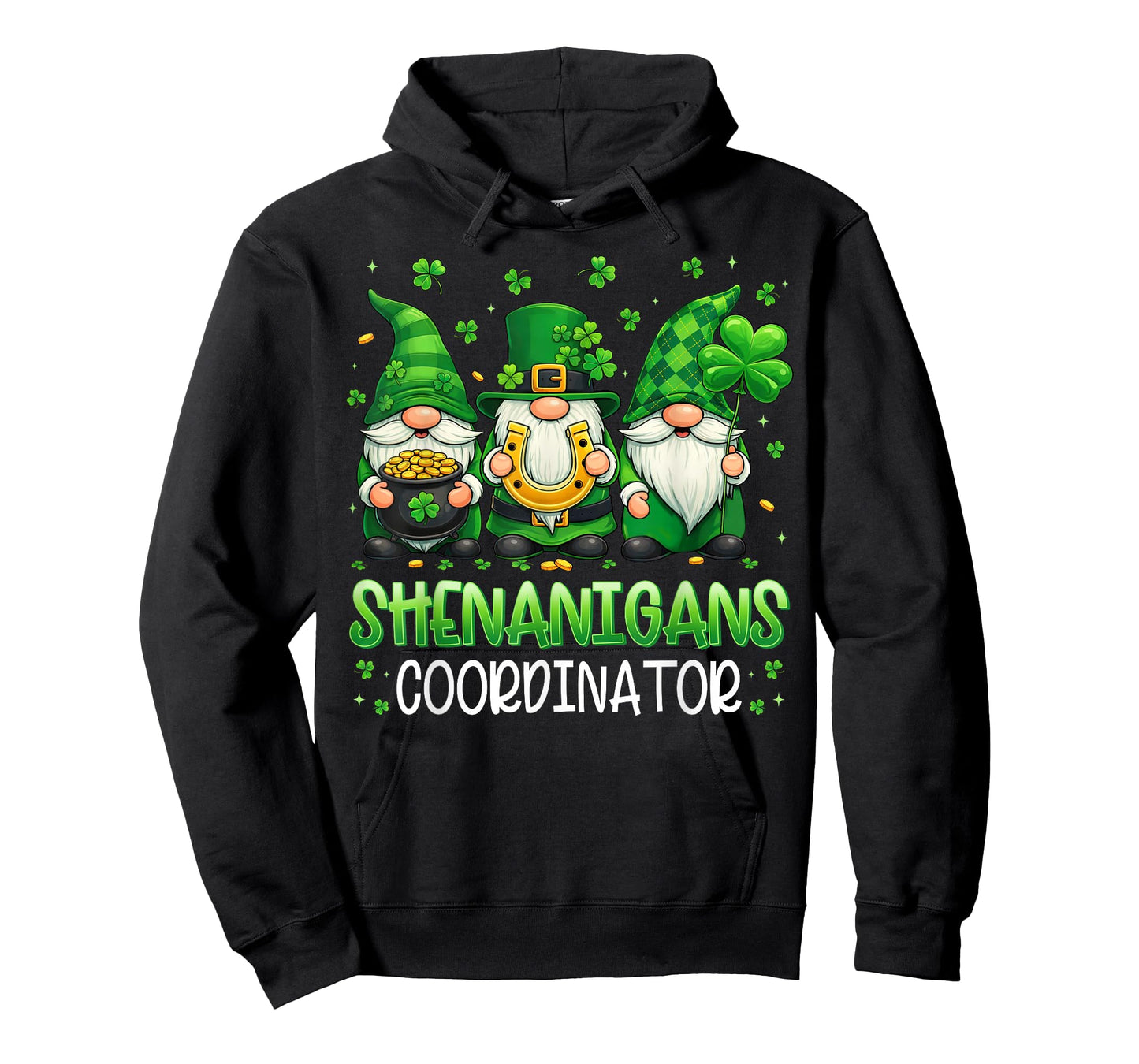 St Patricks Day Shirts Men Women Kids Shamrock Cute Gnomes T-Shirt
