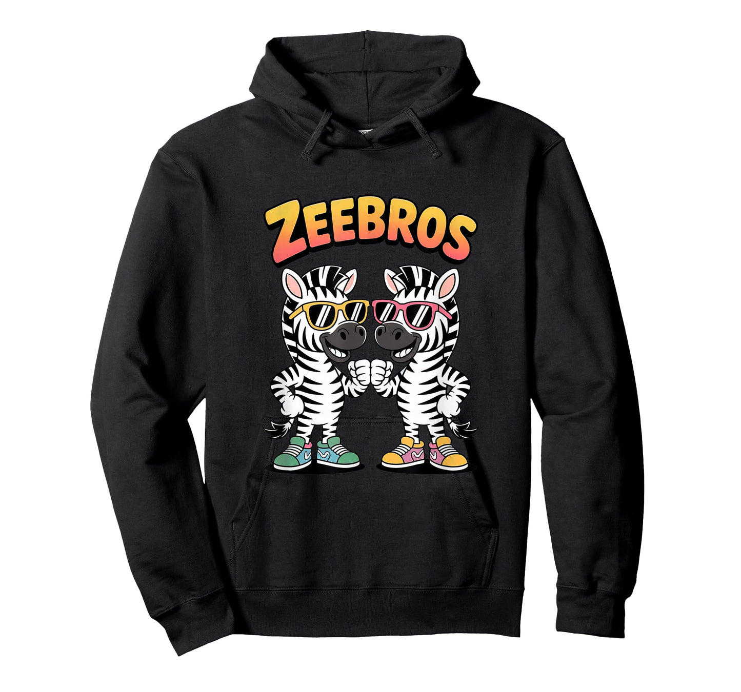 Zeebros Cute Zebra Duo Design for Zebros Lovers T-Shirt