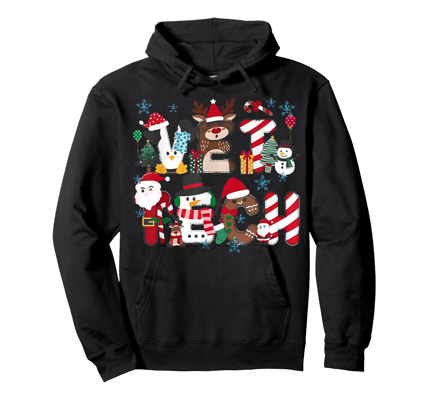 Vet Tech Christmas Veterinary Tech Medicine Veterinarian T-Shirt