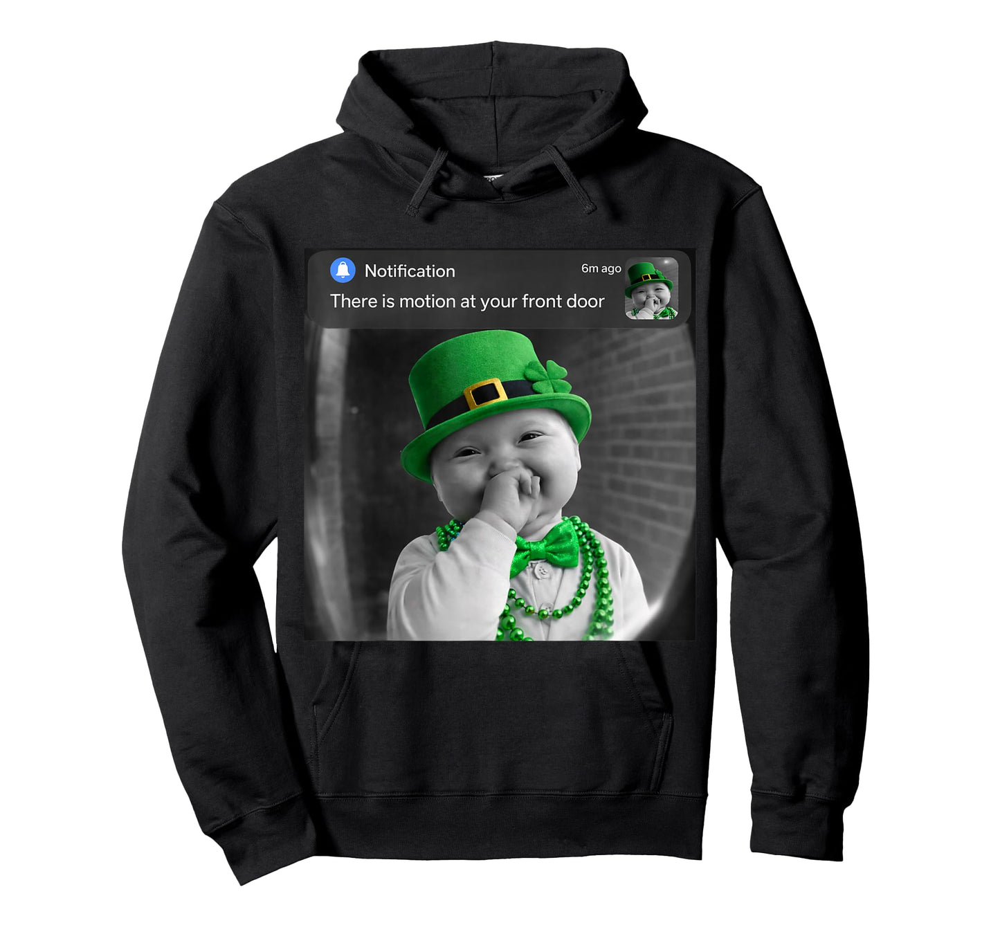 Funny Niche Ai Baby with Motion Meme St Patricks Day T-Shirt