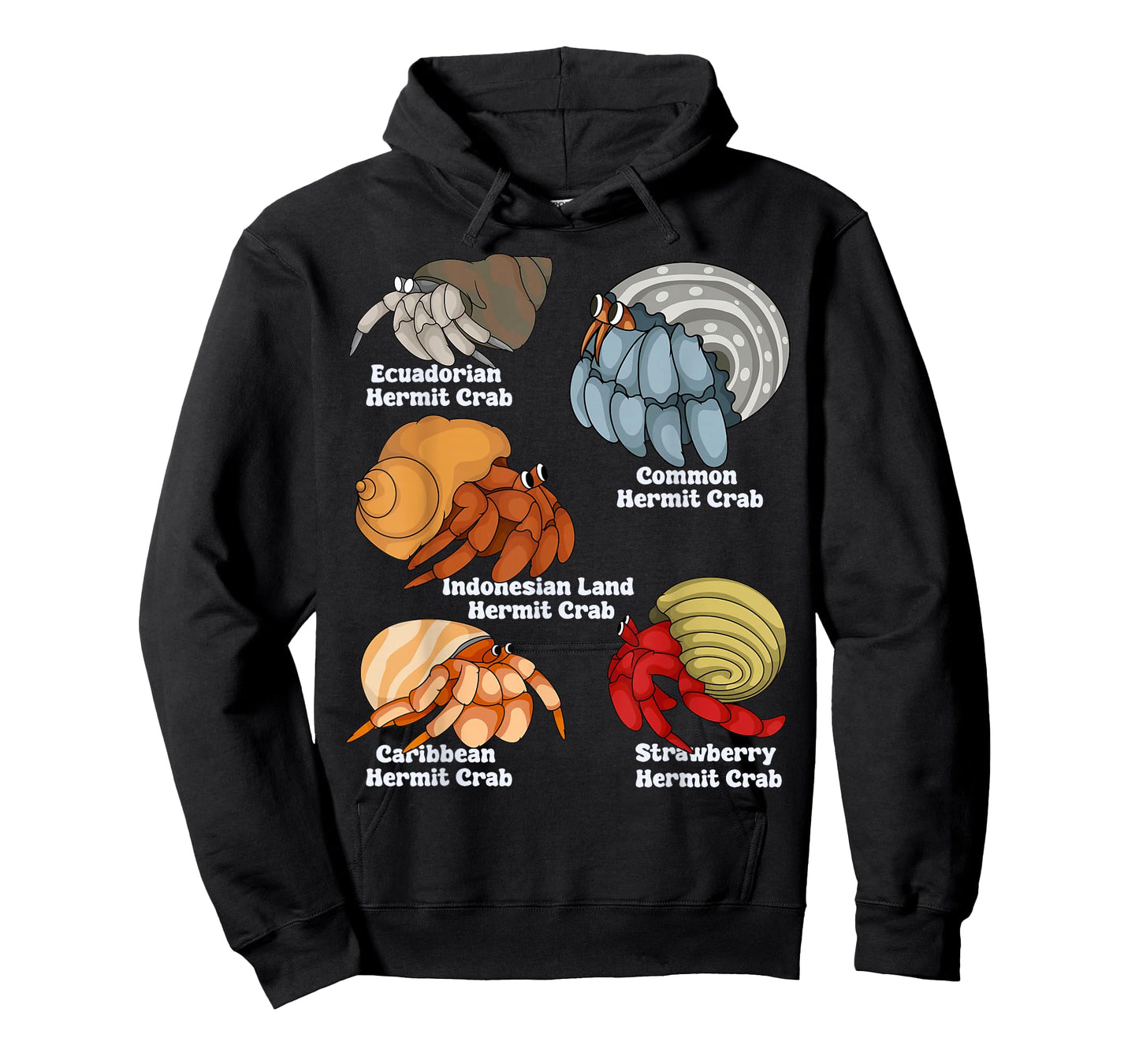 Hermit Crab Lover Kids Aquarium Species Hermit Crabs T-Shirt