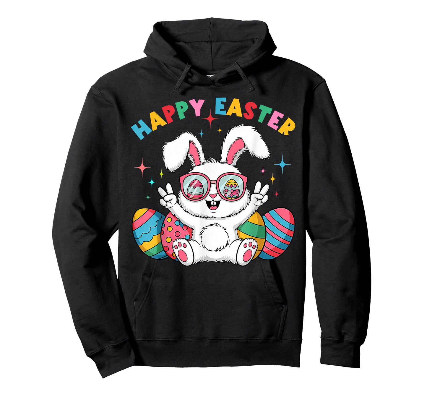 Kids Easter Cute Bunny Egg Happy Easter Day Kids Girls Boys T-Shirt