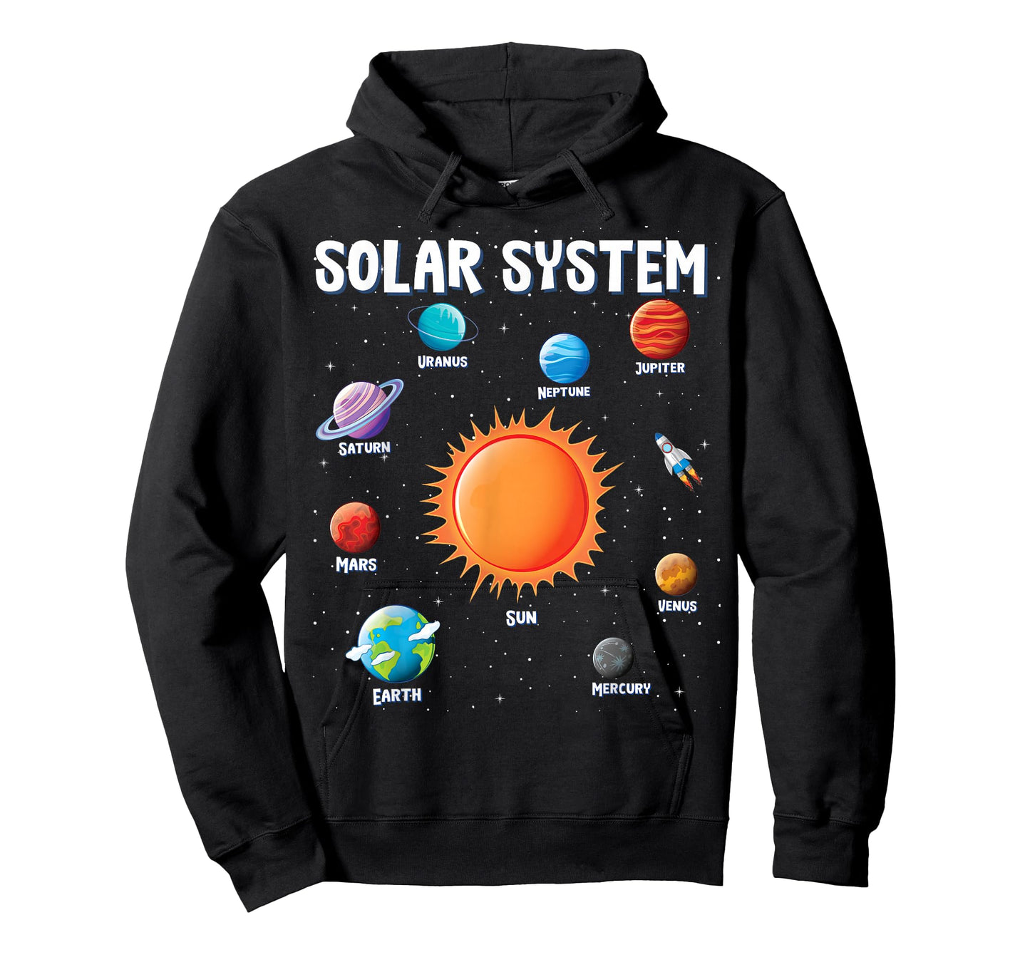 Solar System Planets Science Space Boys Girls Kids T-Shirt