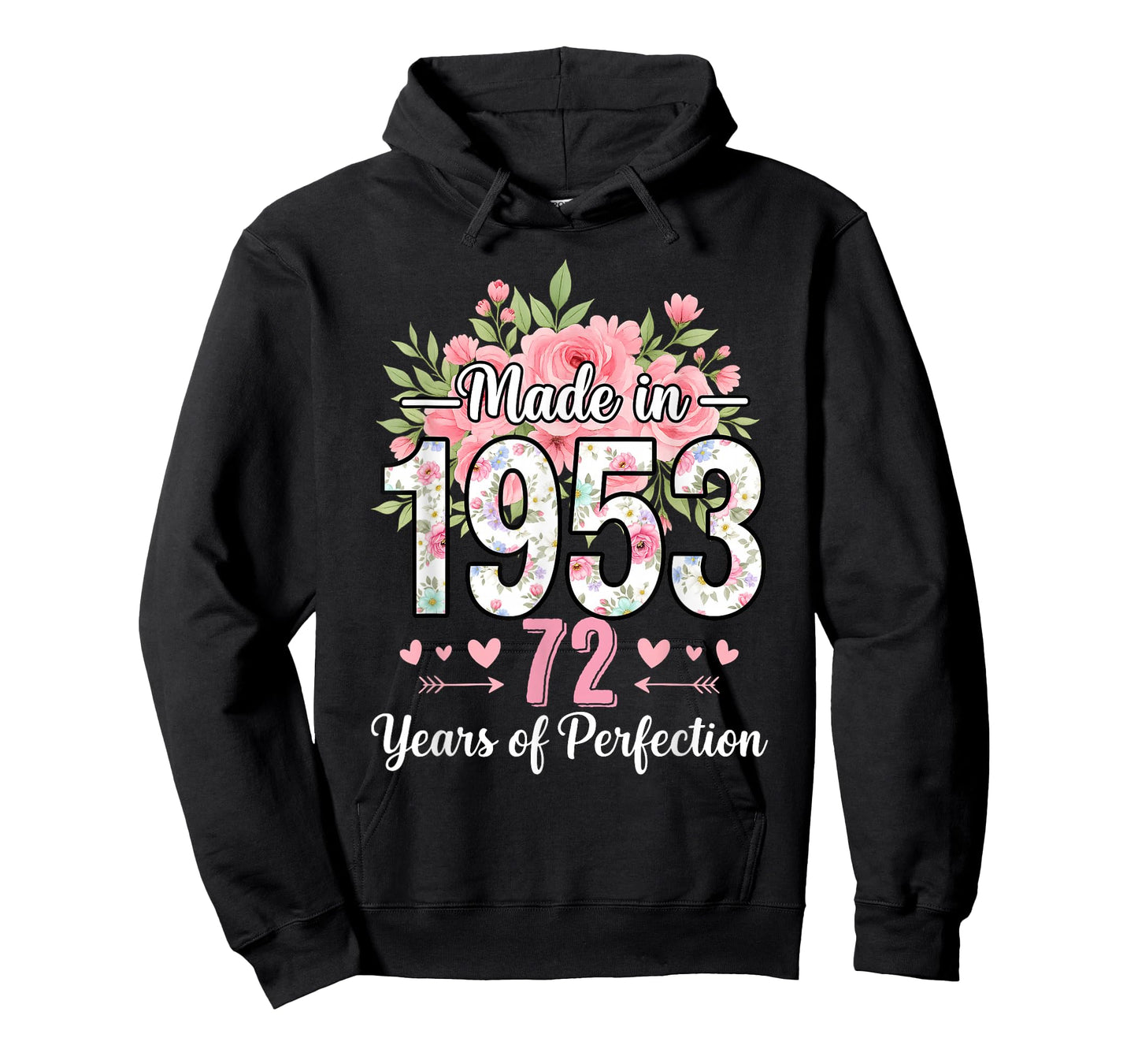 Made in 1953 Floral 72nd Birthday Gifts Women 72 Years Old T-Shirt