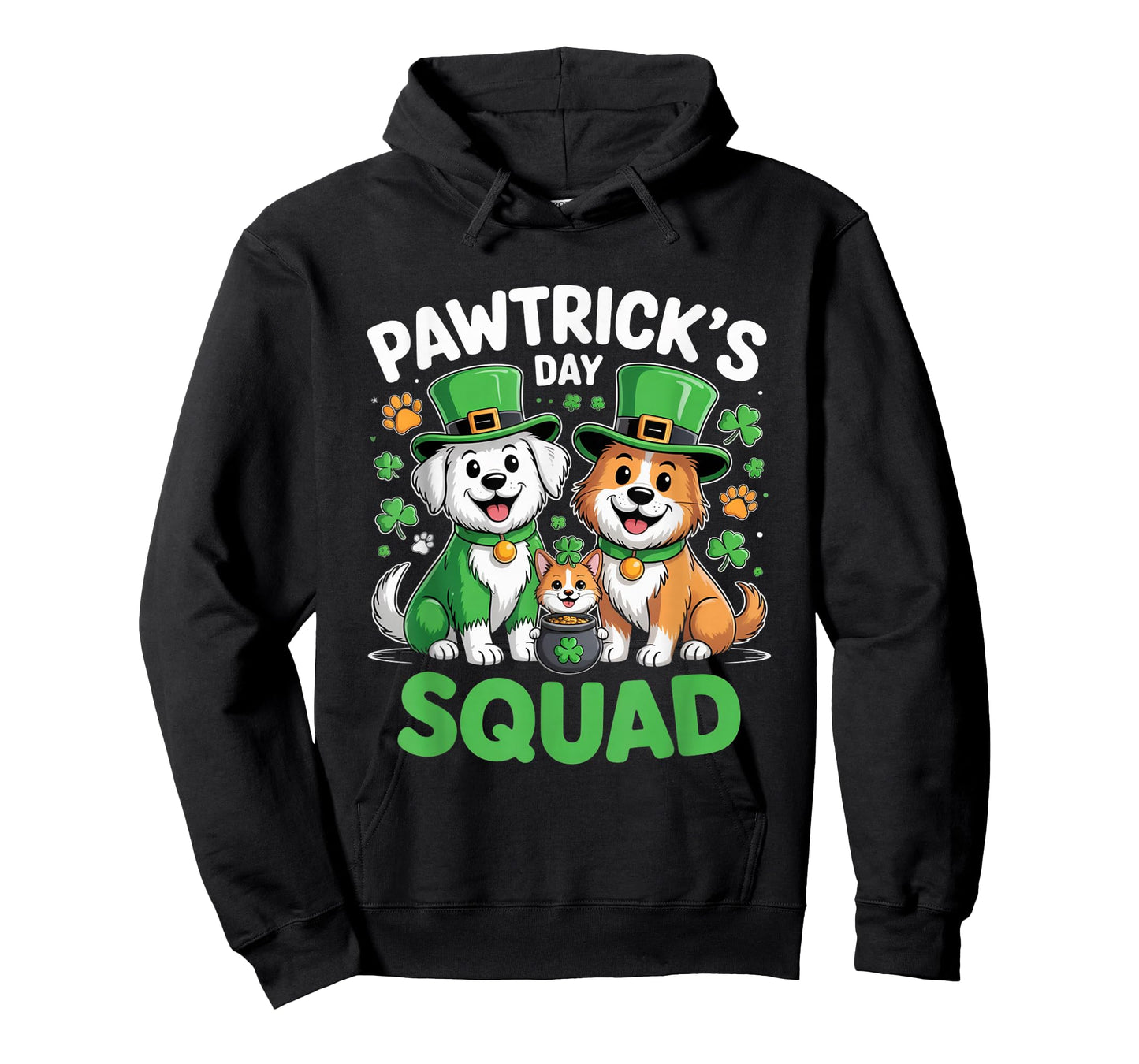 Pawtricks Day Squad St Patricks Dog Lover Dog Crew Outfit T-Shirt