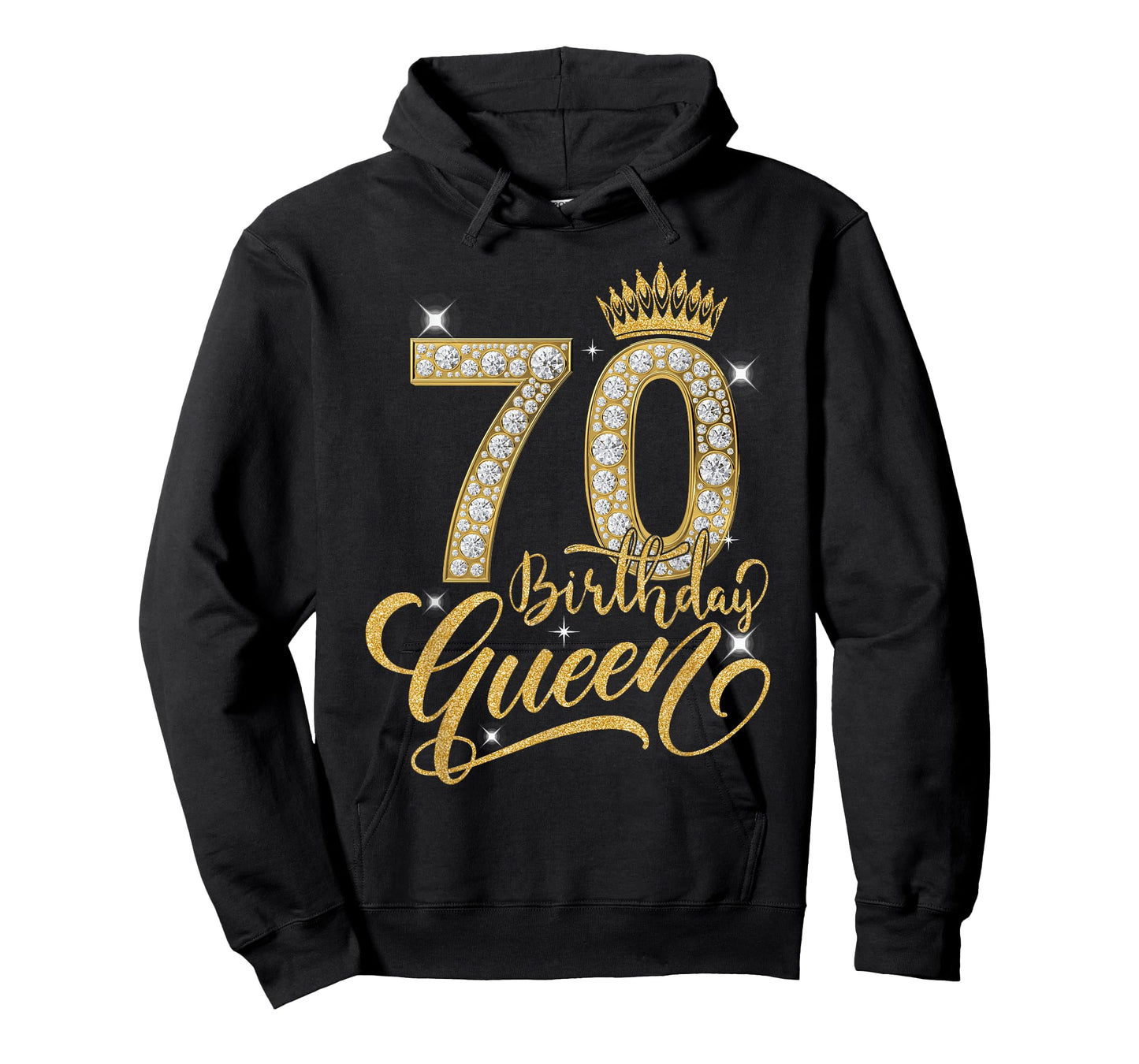 70th Birthday Queen Diamond Crown 70 Year Old Gifts Women T-Shirt