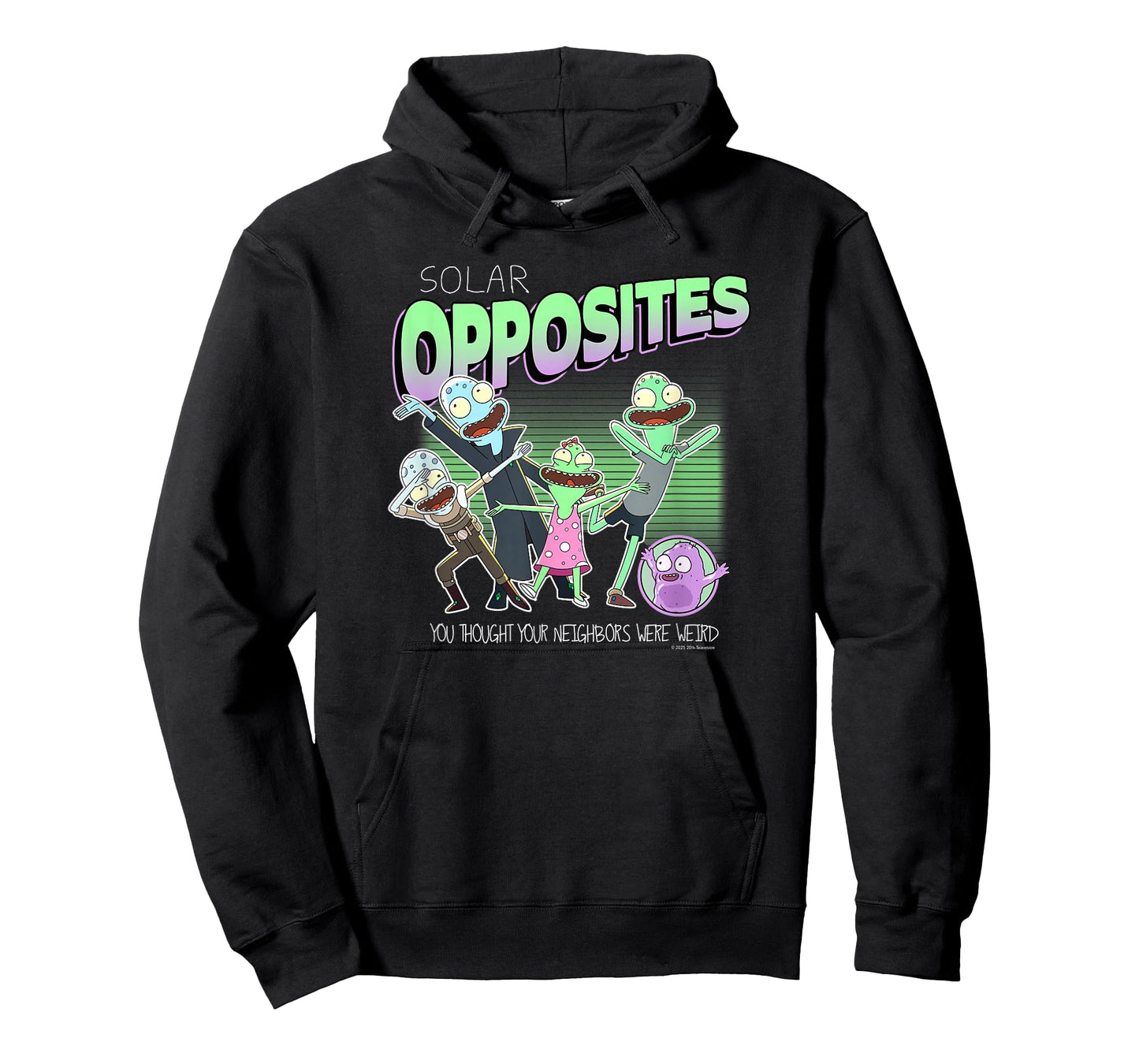 Solar Opposites Character Group Weird Neighbors Cartoon T-Shirt