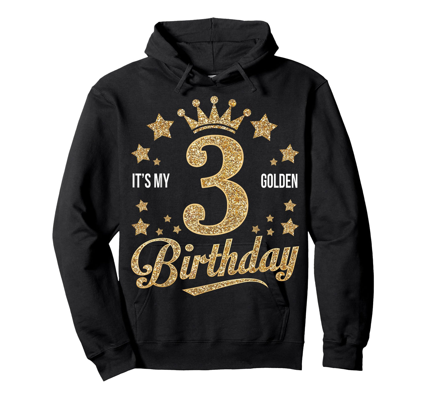 It's My 3rd Golden Birthday 3 Year Old Bday Groovy T-Shirt