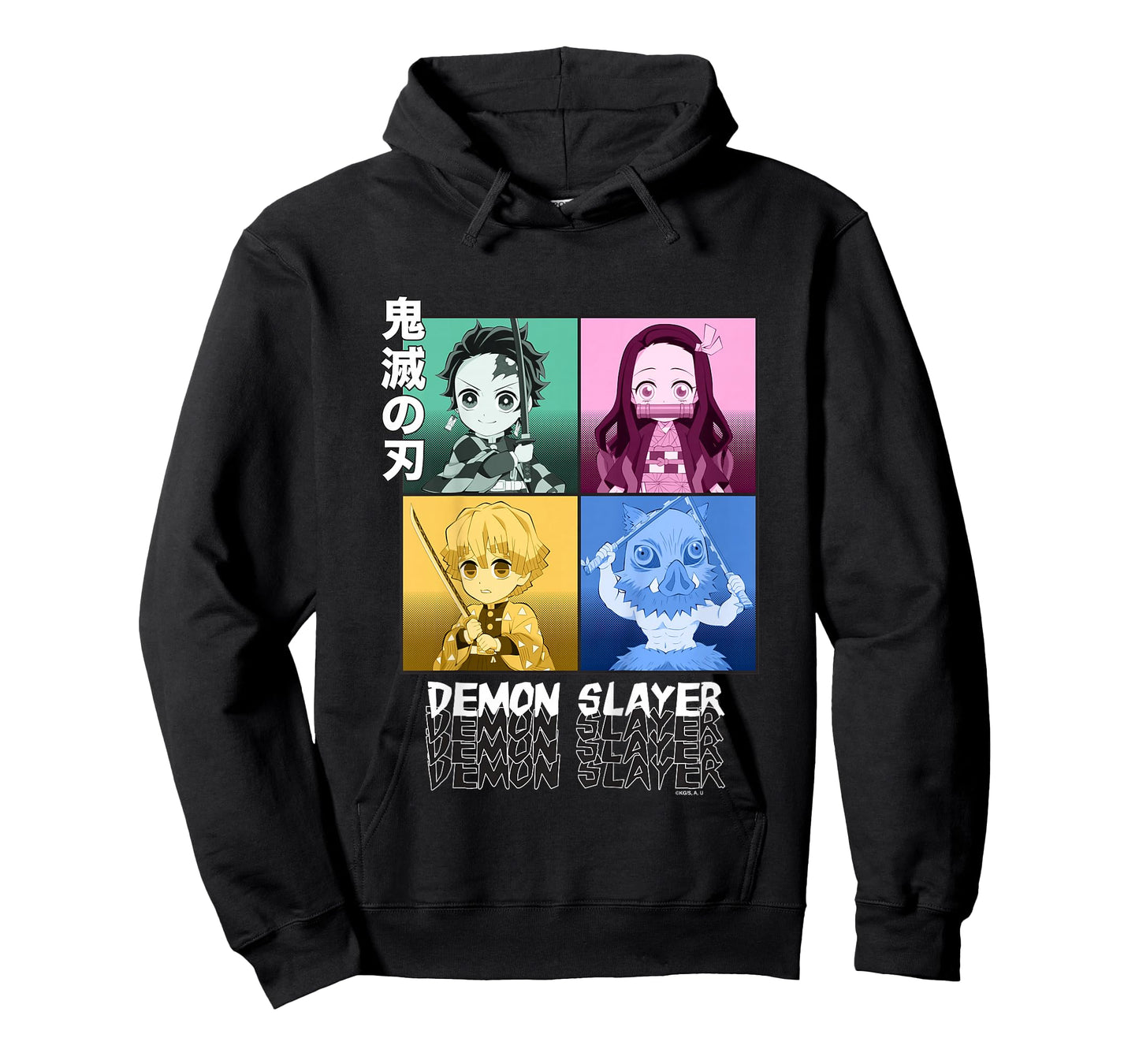 Kids Demon Slayer: Kimetsu no Yaiba Pop Art Chibi T-Shirt