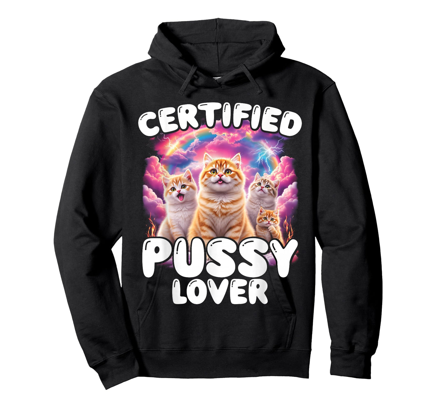 Funny Cat Meme Pussy Lover Inappropriate Embarrassing Cat T-Shirt