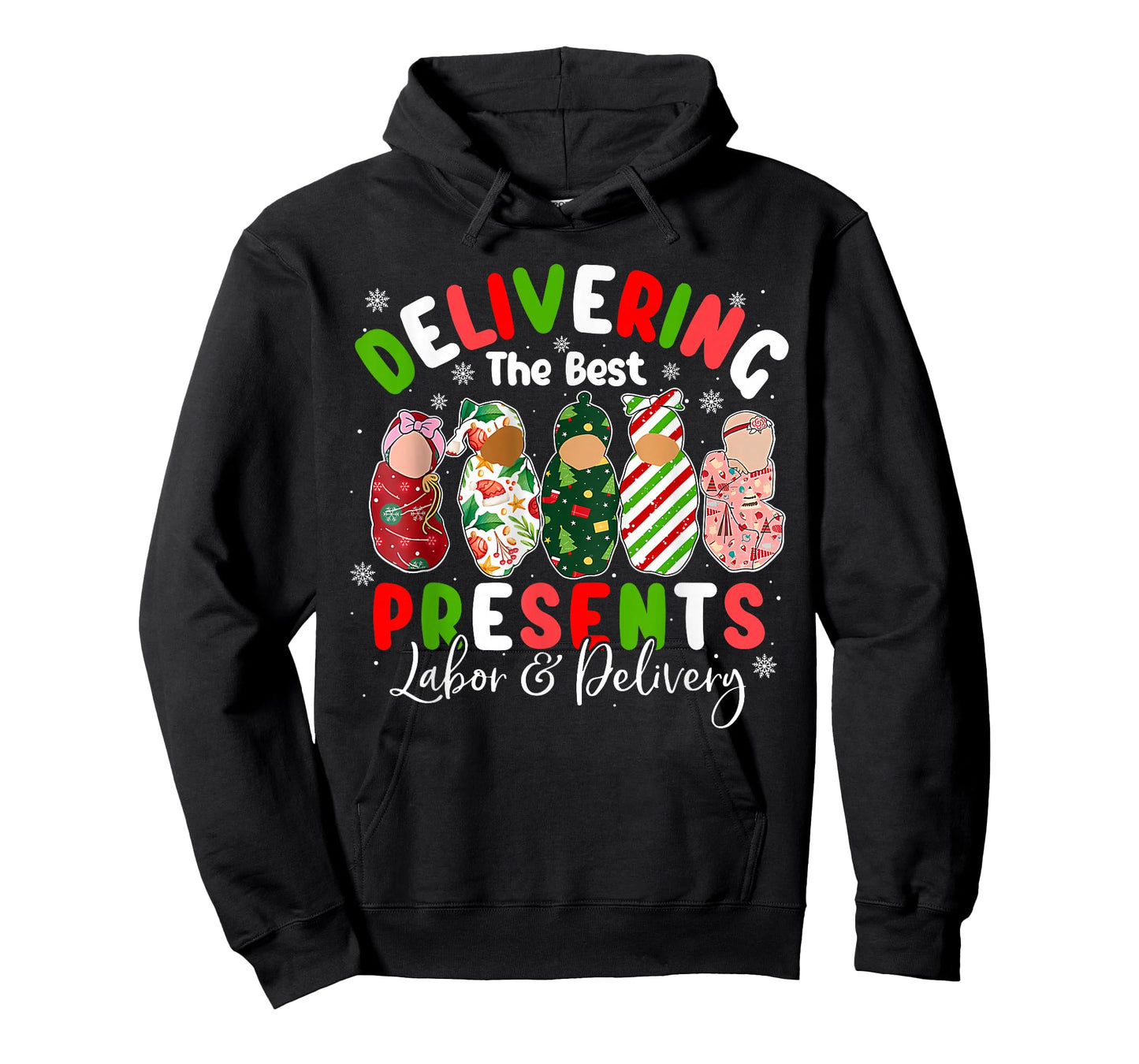 Delivering The Best Present Labor & Delivery Nurse Xmas T-Shirt