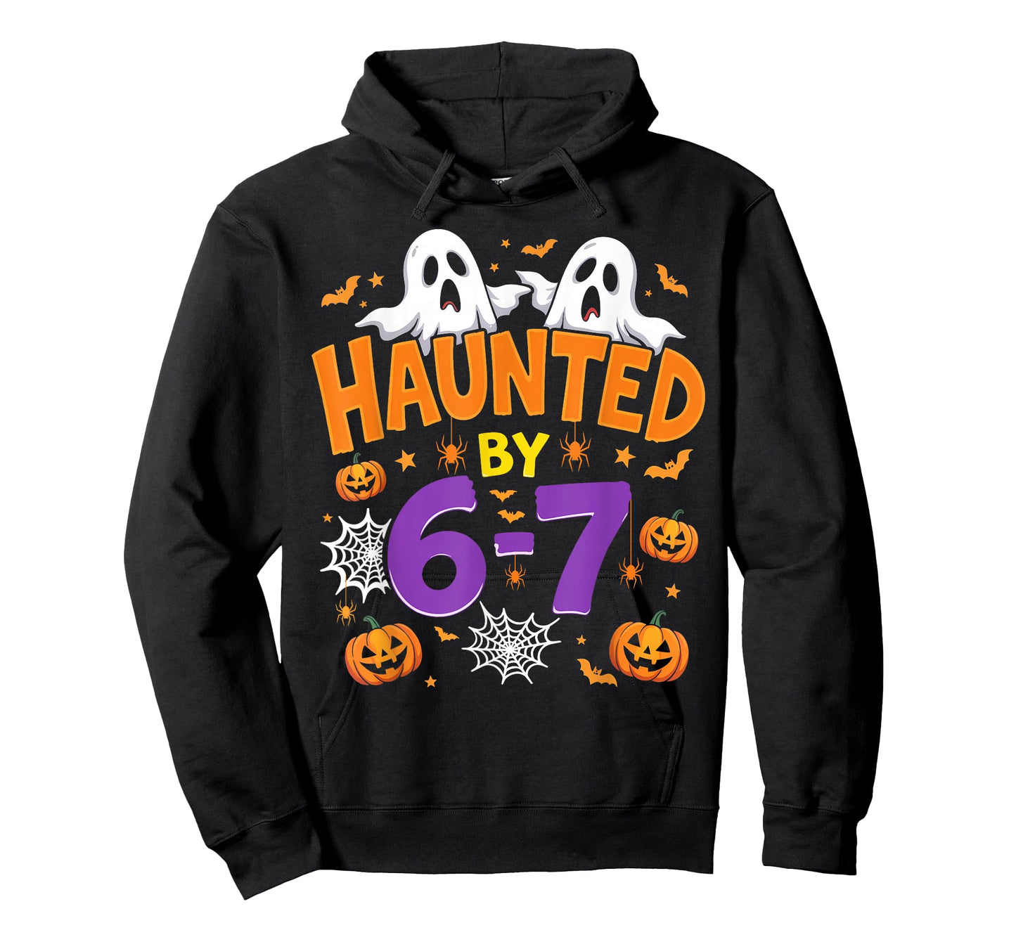 Haunted by 67 Funny Six Seven Meme Pumpkin Ghost Halloween T-Shirt