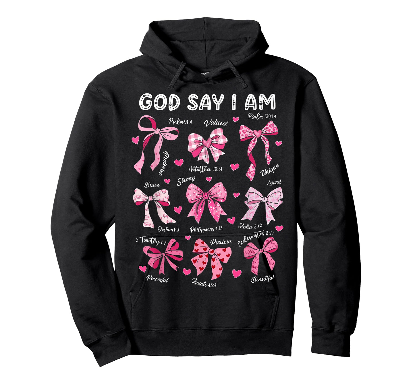 Bow God Say I Am Christian Girl Teen Women Bible Verse Jesus T-Shirt
