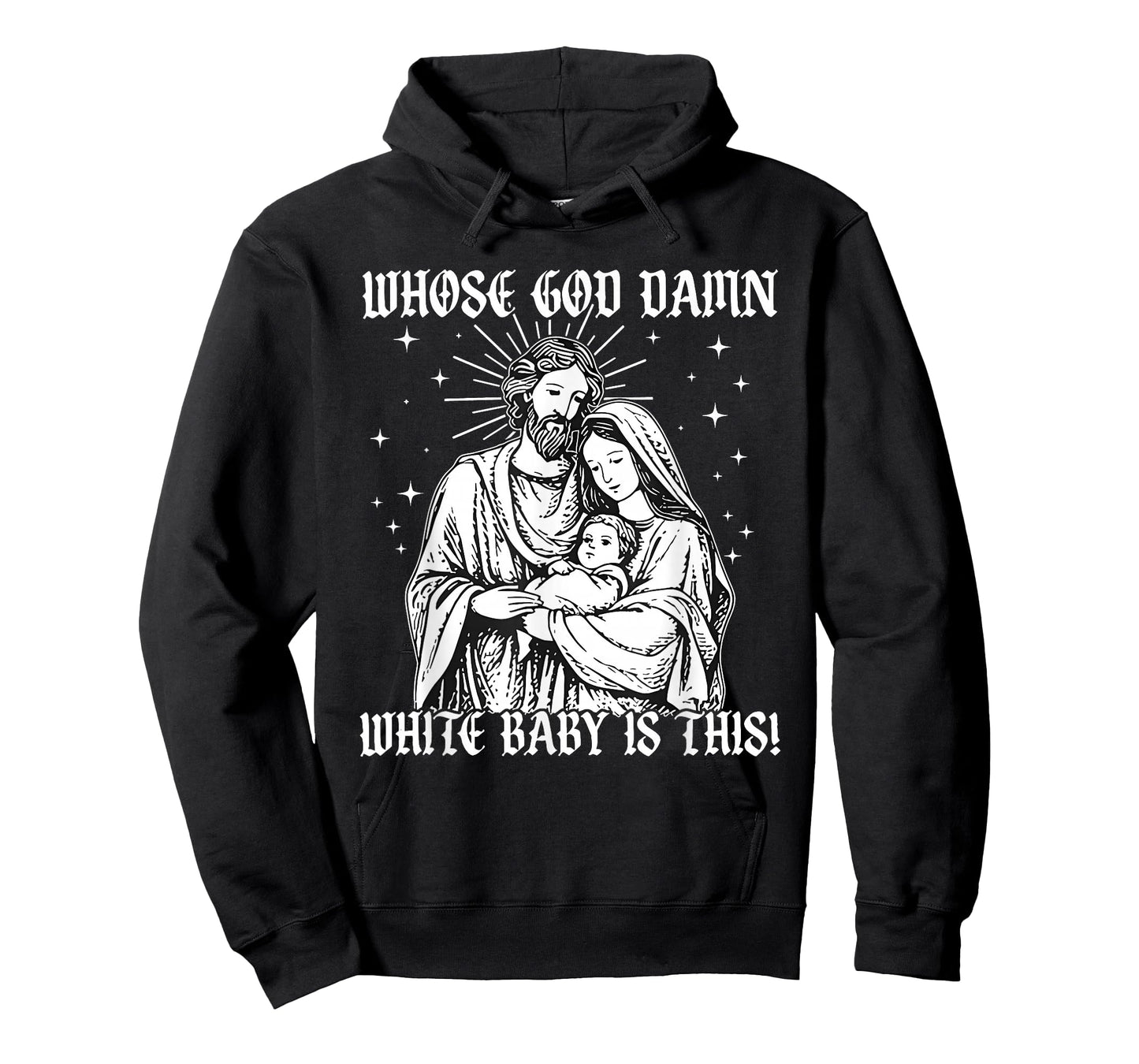 Whose God Damn White Baby is This Funny Christmas T-Shirt