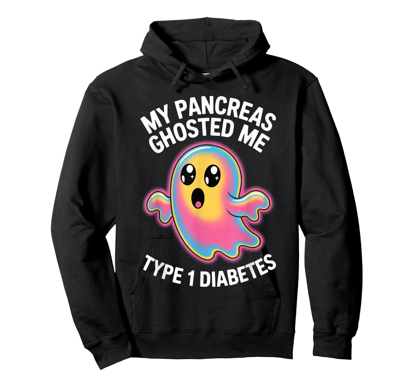 My Pancreas Ghosted Me Type 1 Diabetes Halloween T-Shirt