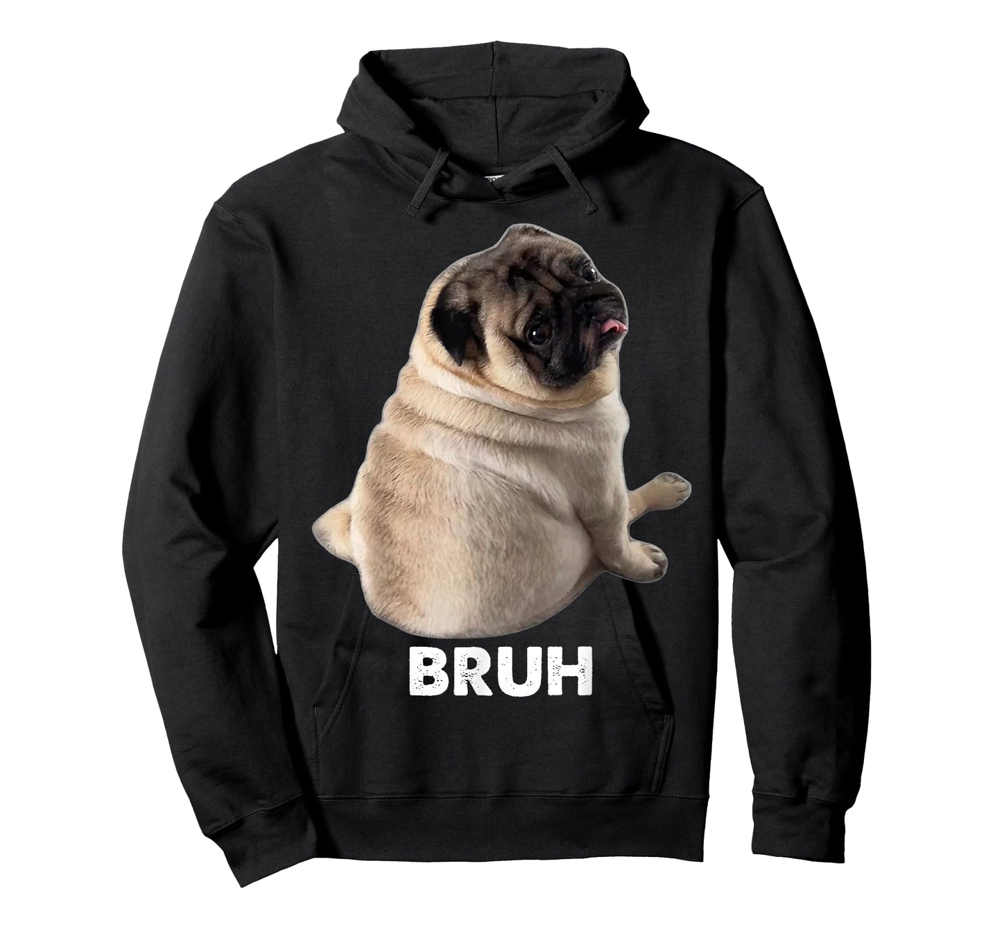 Pug says Bruh Pug Meme Adorable Dog Funny Humor Fashion Y2K T-Shirt