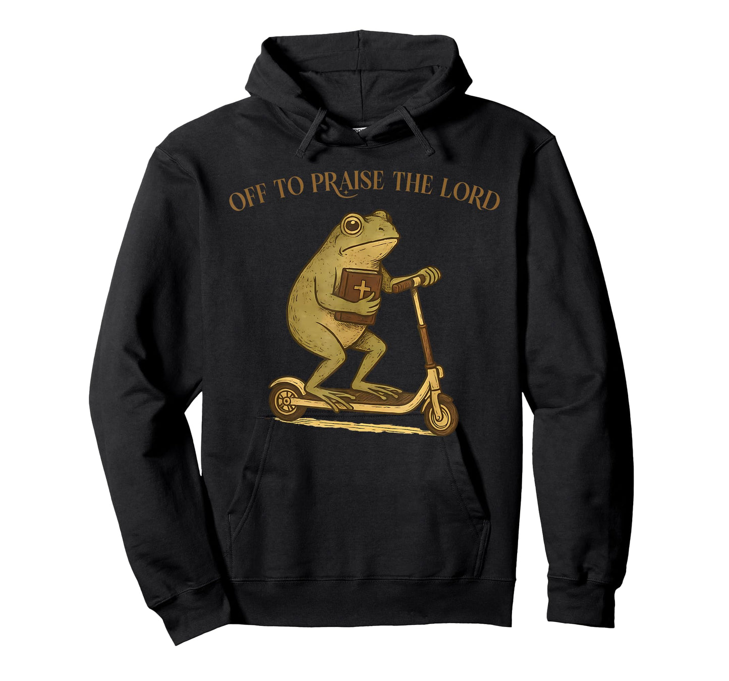 Off to Praise The Lord Funny Christian Meme Frog Humor T-Shirt