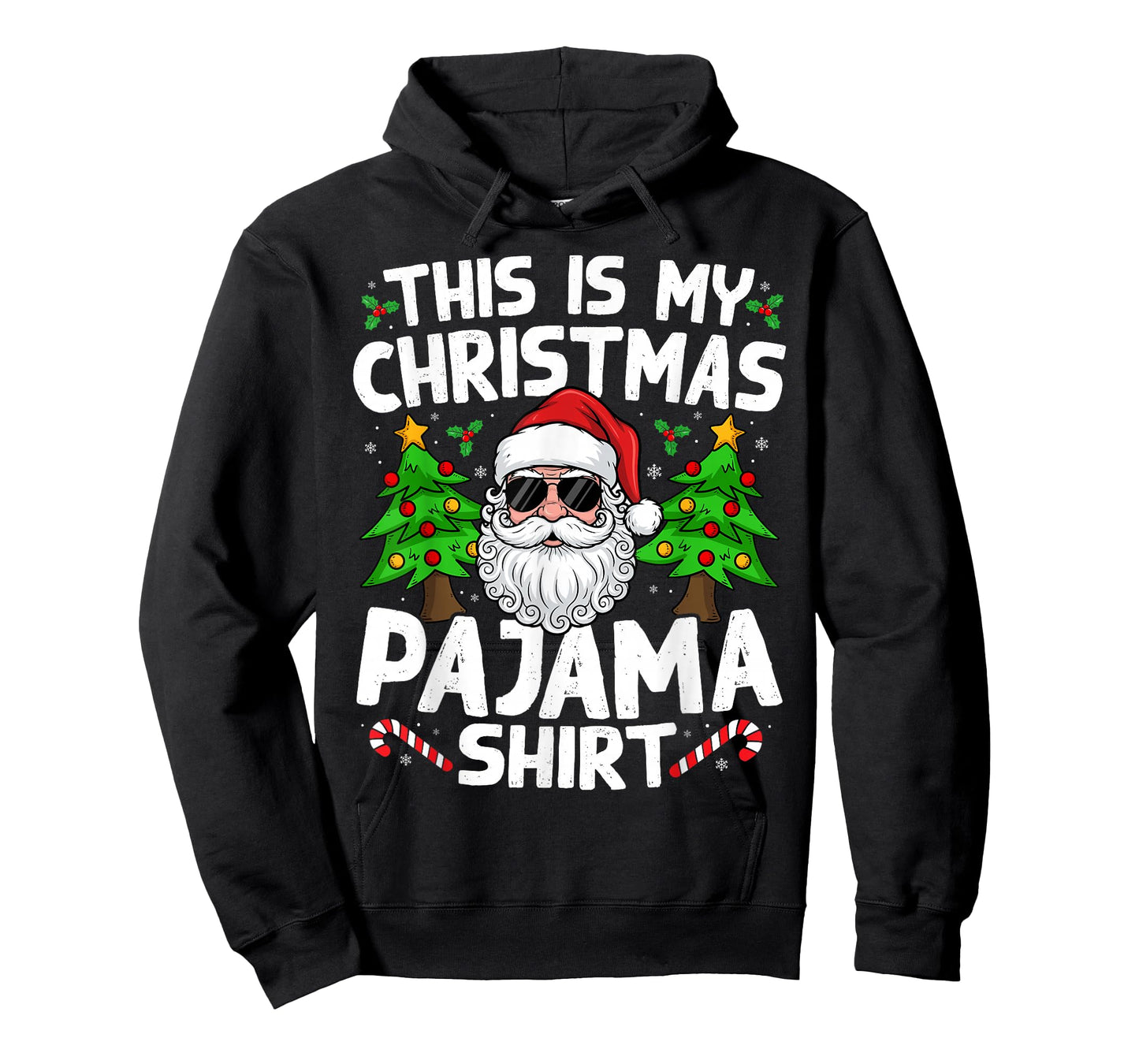 This is My Christmas Pajama Shirt Funny Xmas Santa Men Women T-Shirt