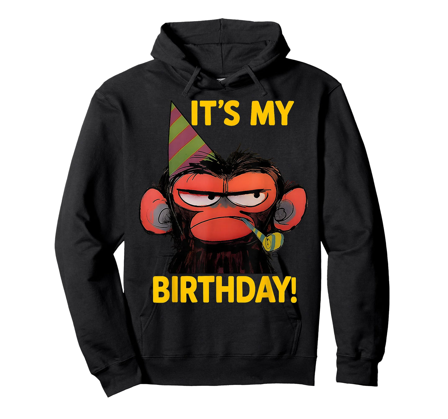 Humor It's My Birthday Grumpy Funny Monkey Meme T-Shirt