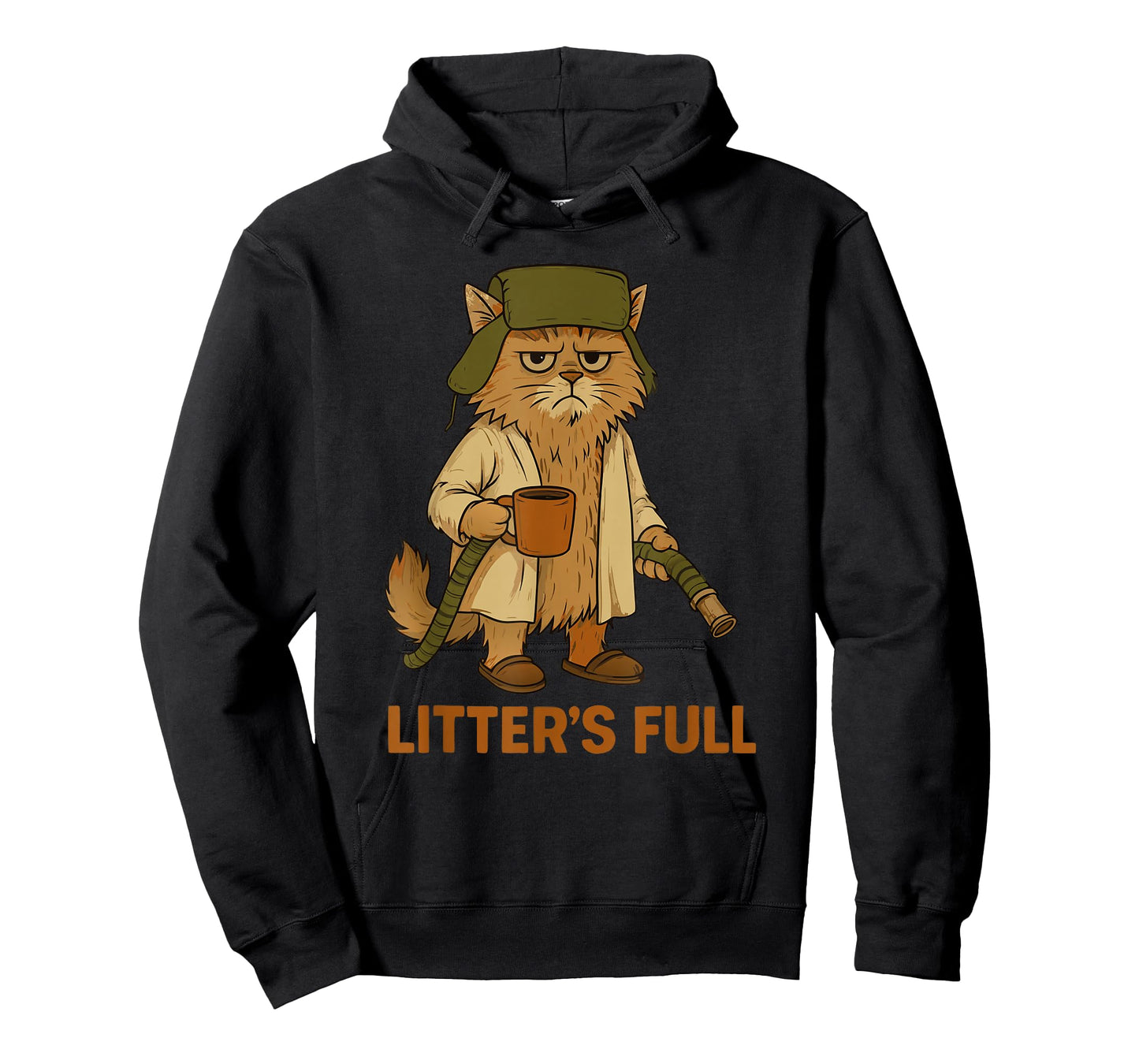 Litter’s Full Funny Cat Lovers Christmas Xmas T-Shirt