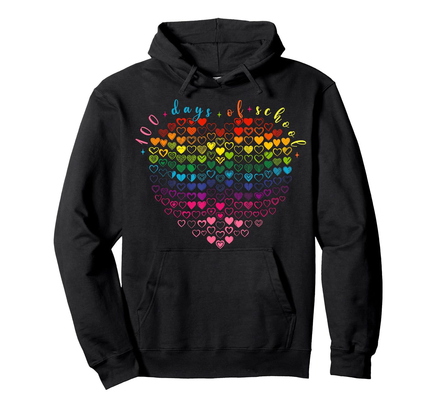 Heart Love 100th Day 100 Days of School Teacher Student T-Shirt