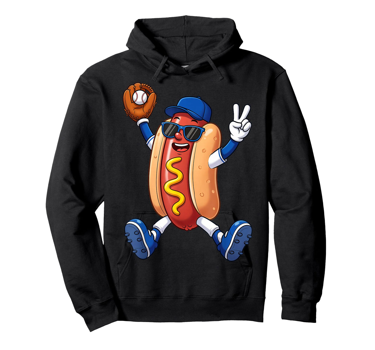 Funny Hot Dog Baseball Game Day for Men Women Kids Boys T-Shirt