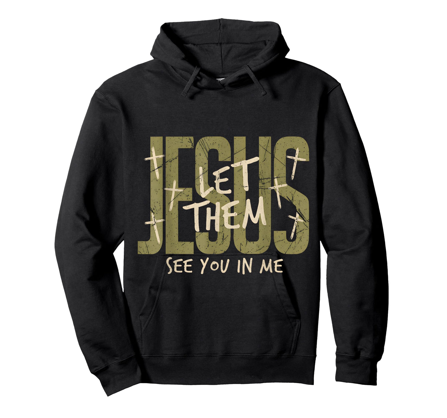 Jesus Let Them See You in Me Distressed Christian Tee T-Shirt