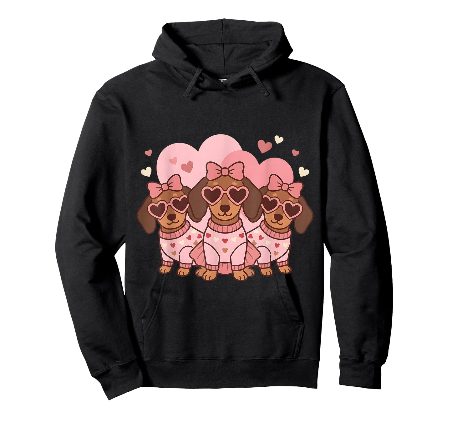 Cute Dachshund Valentines Heart Dog Lover Men Women Kid T-Shirt