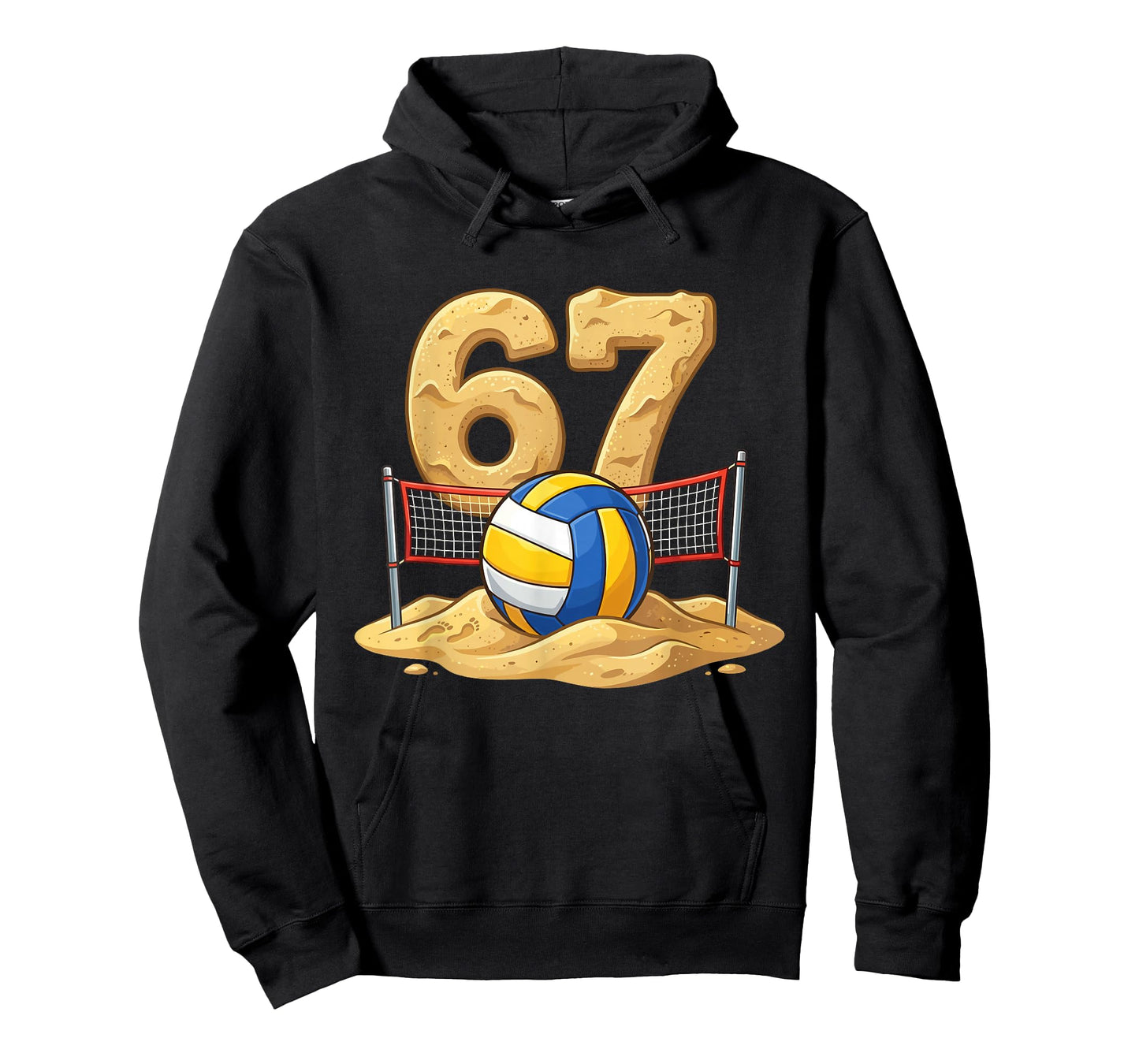 Funny Beach Volleyball 6 7 Meme T-Shirt