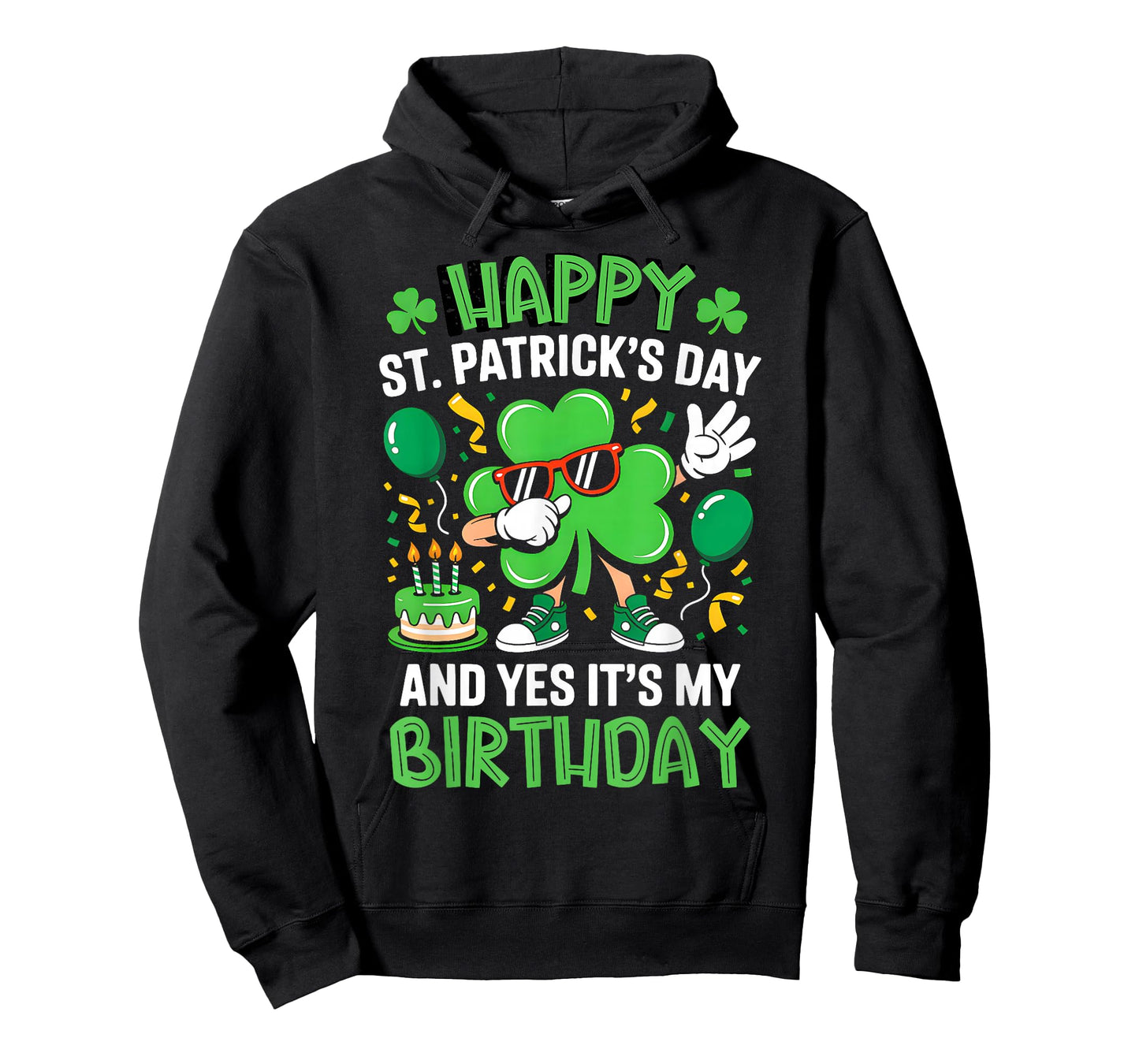 Happy St Patricks Day Birthday Shamrock Dab Bday Party Kids T-Shirt