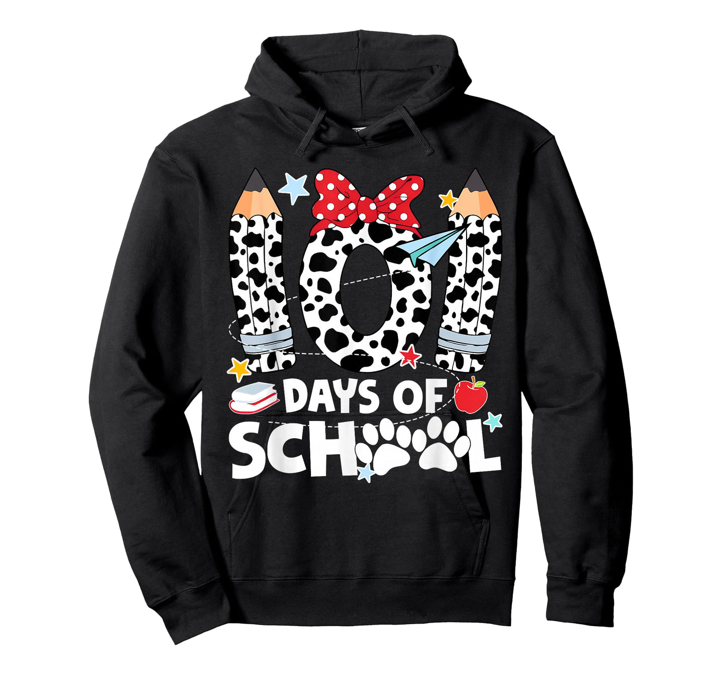 101 Days of School Funny Dog 100th Day of School Boys Girls T-Shirt