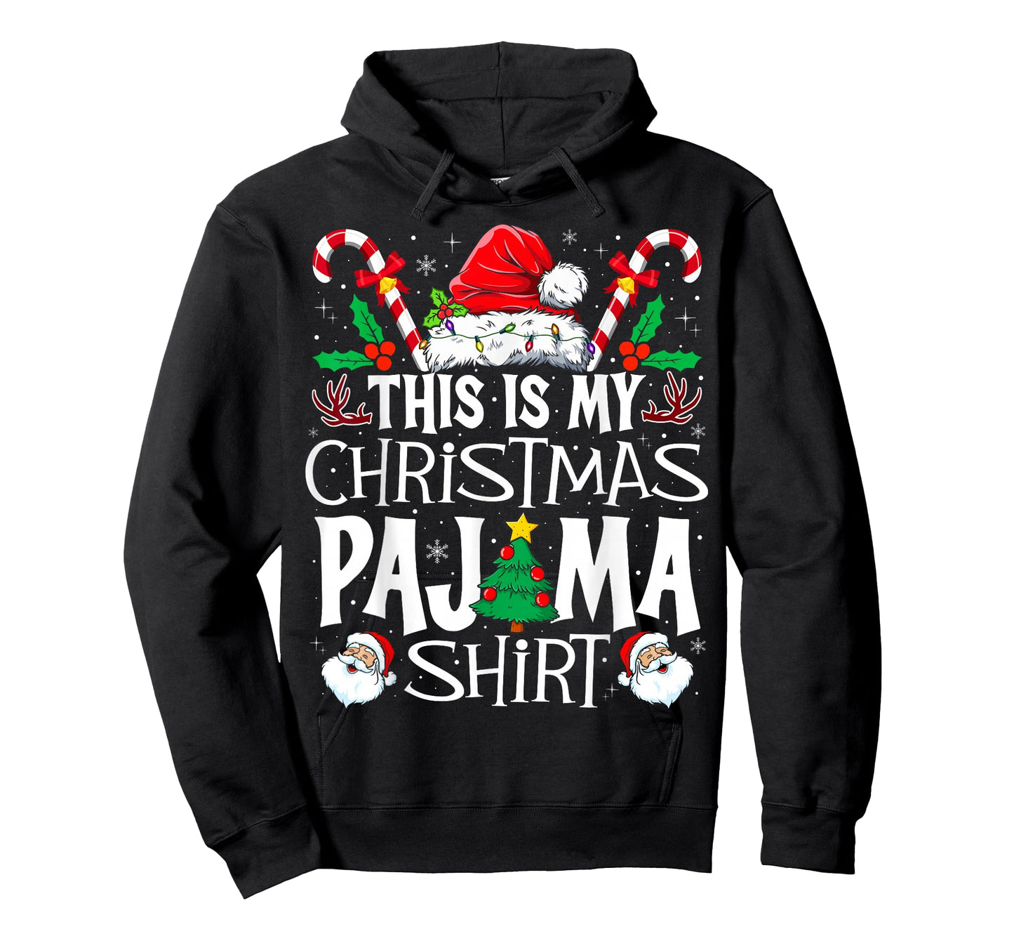 This is My Christmas Pajama Shirt Funny Xmas PJs Men Women T-Shirt
