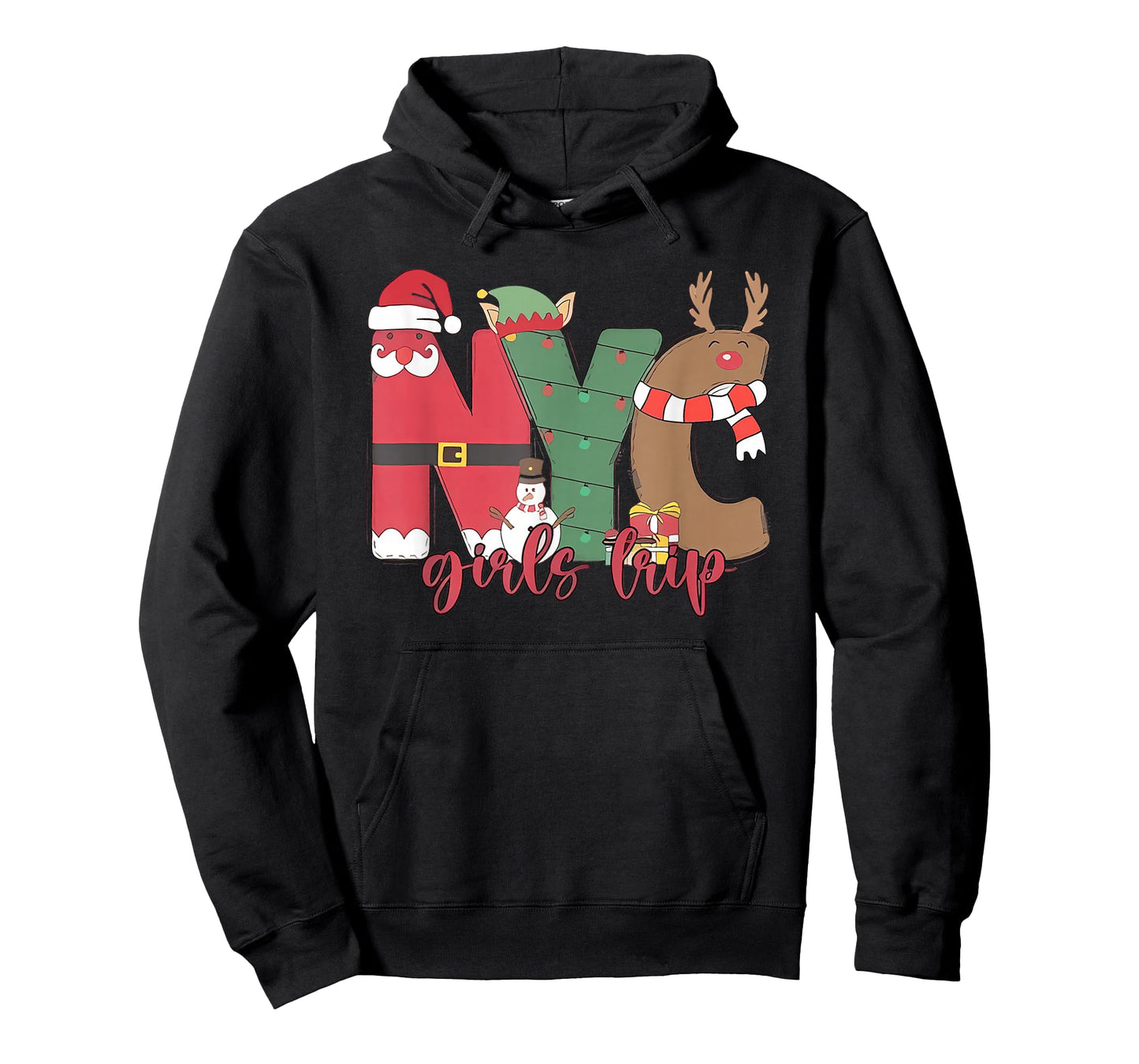 New York NY Christmas Girl Trip Matching T-Shirt