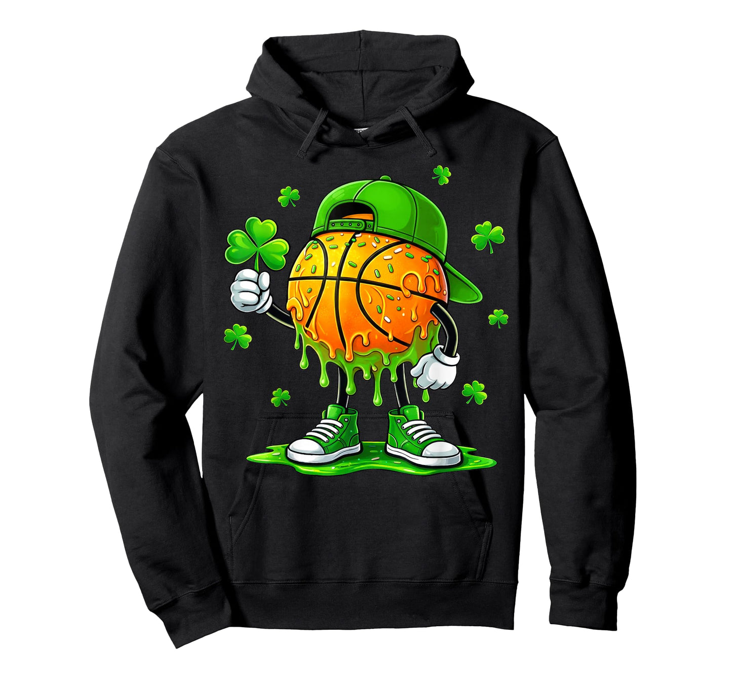 St Patricks Day Shamrock Irish Basketball Shirts Boys Men T-Shirt
