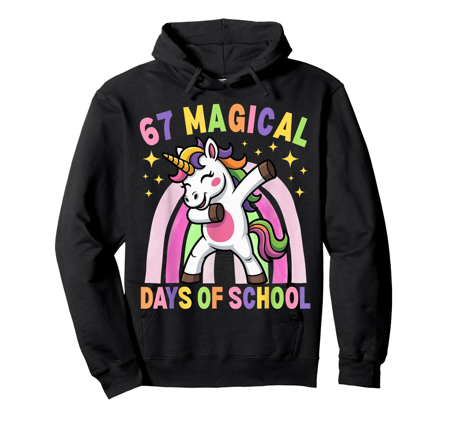 67th Day of School Unicorn 67 Magical Days Teacher Girls T-Shirt