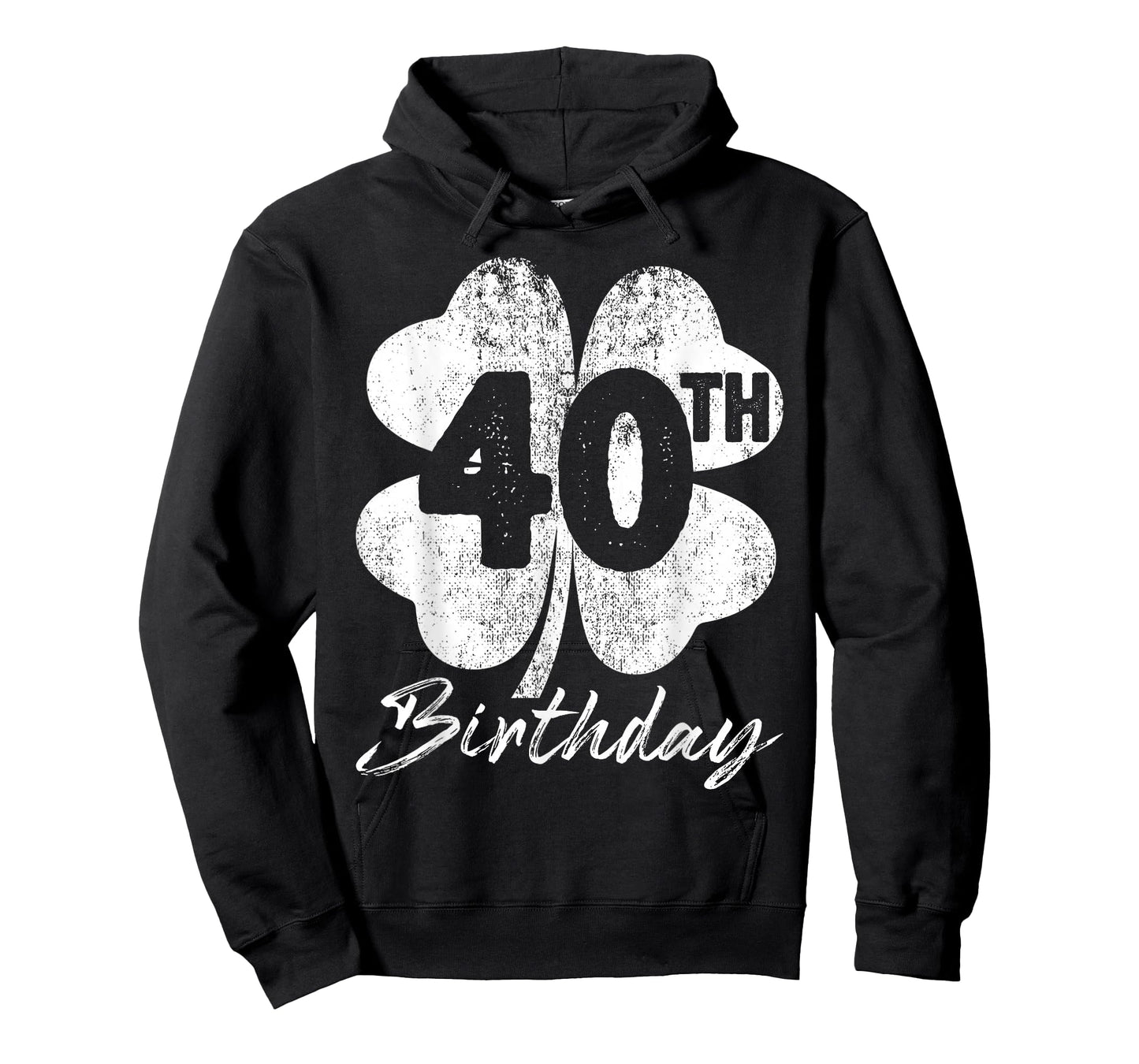 Funny 40th Birthday Shamrock St Patrick's Day Boys Girls T-Shirt